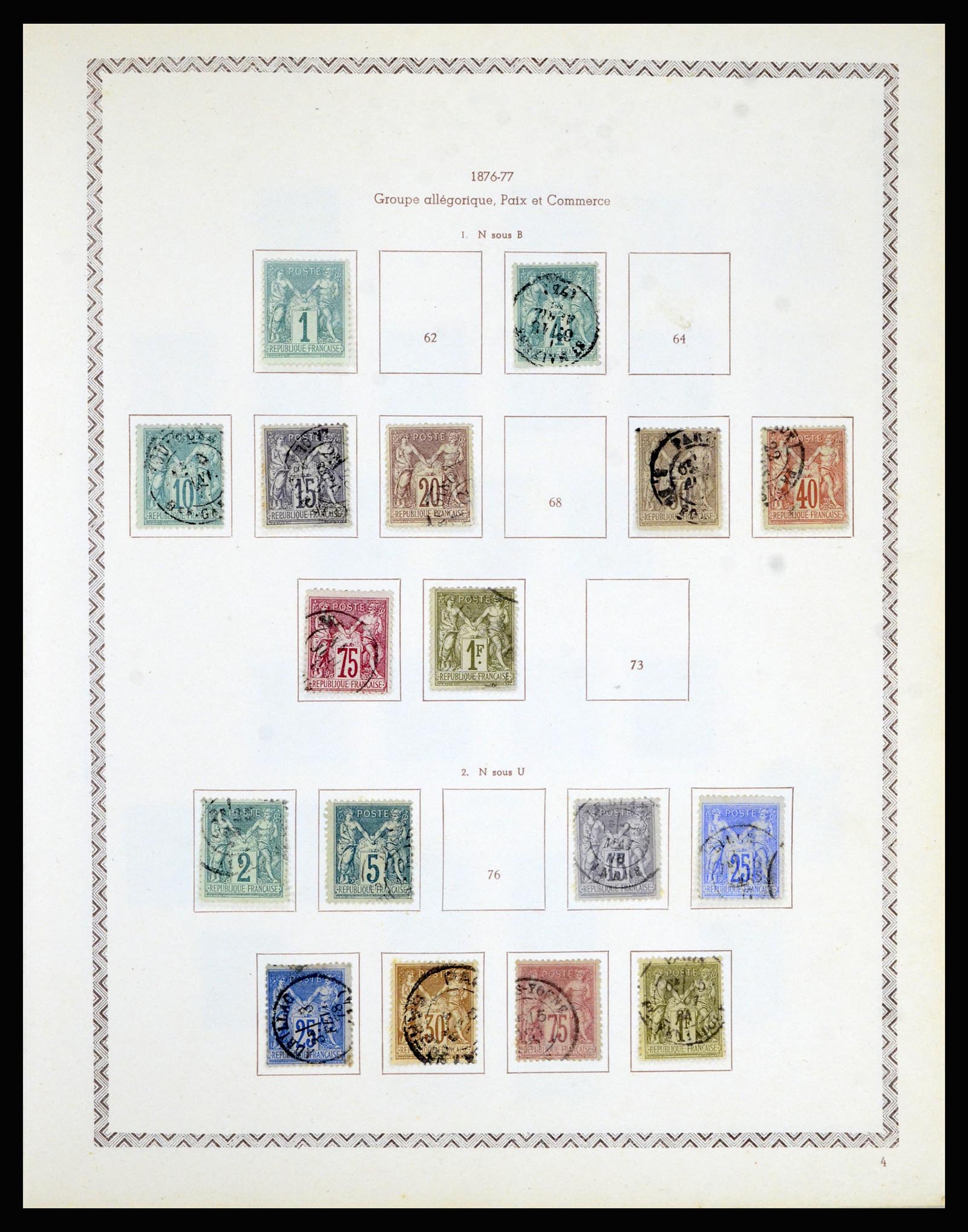36898 005 - Postzegelverzameling 36898 Frankrijk 1849-1955.
