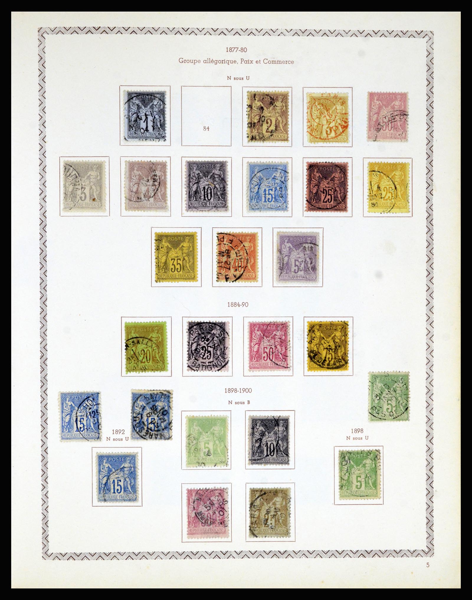 36898 006 - Postzegelverzameling 36898 Frankrijk 1849-1955.