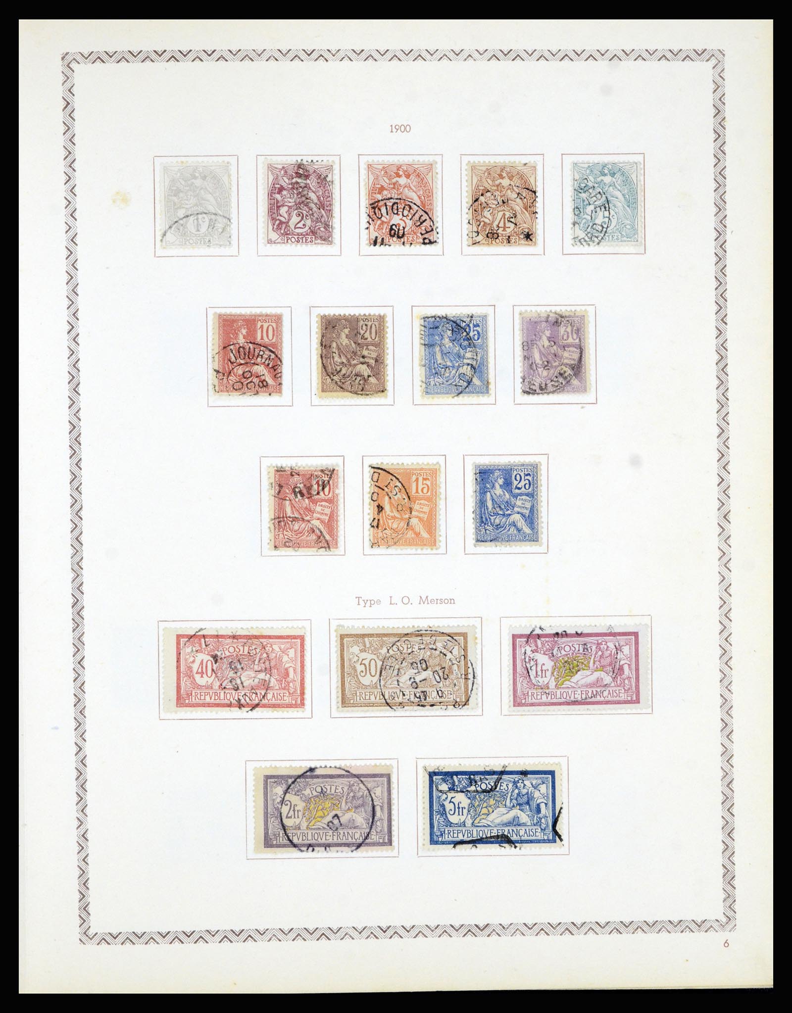 36898 008 - Postzegelverzameling 36898 Frankrijk 1849-1955.