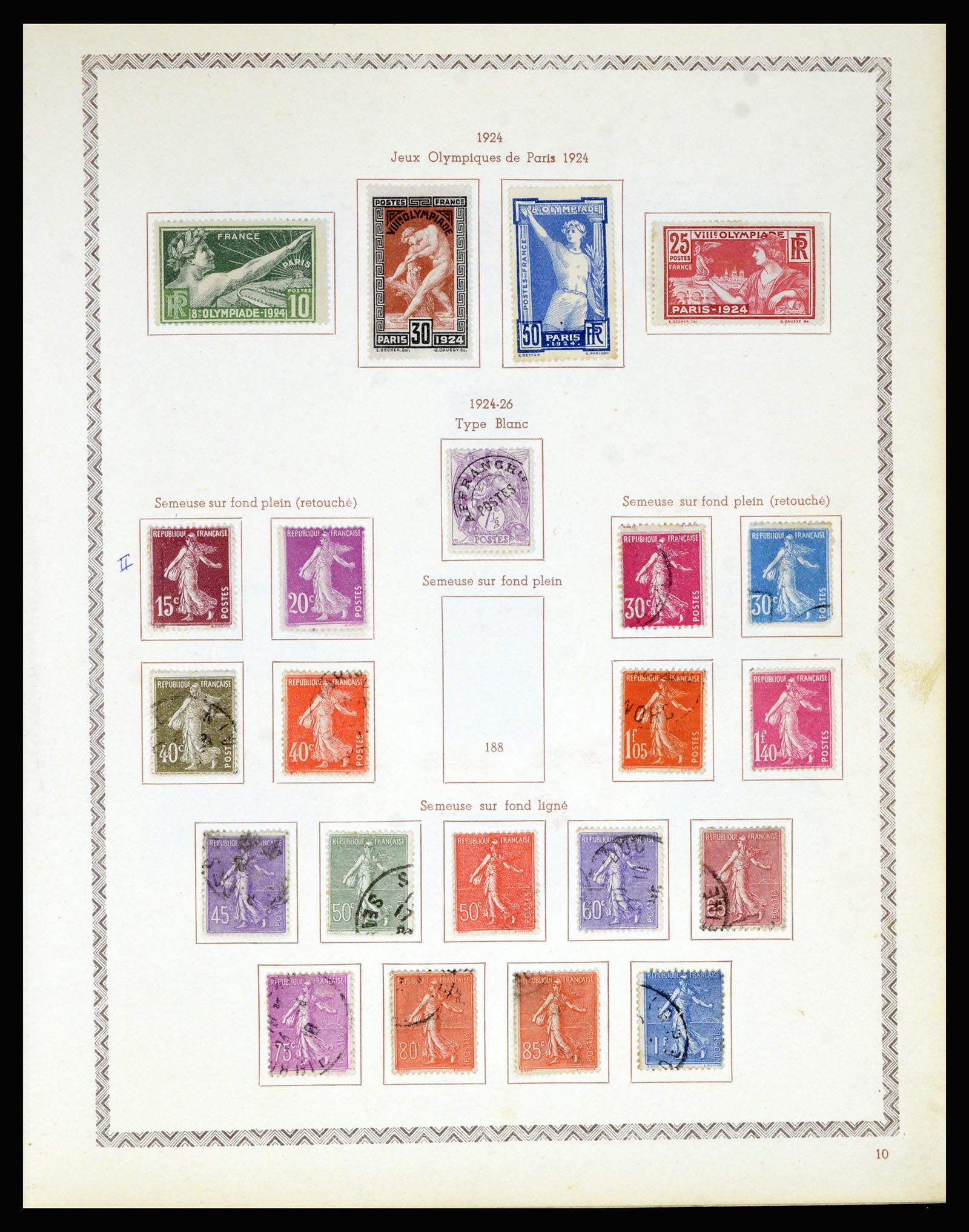 36898 014 - Postzegelverzameling 36898 Frankrijk 1849-1955.