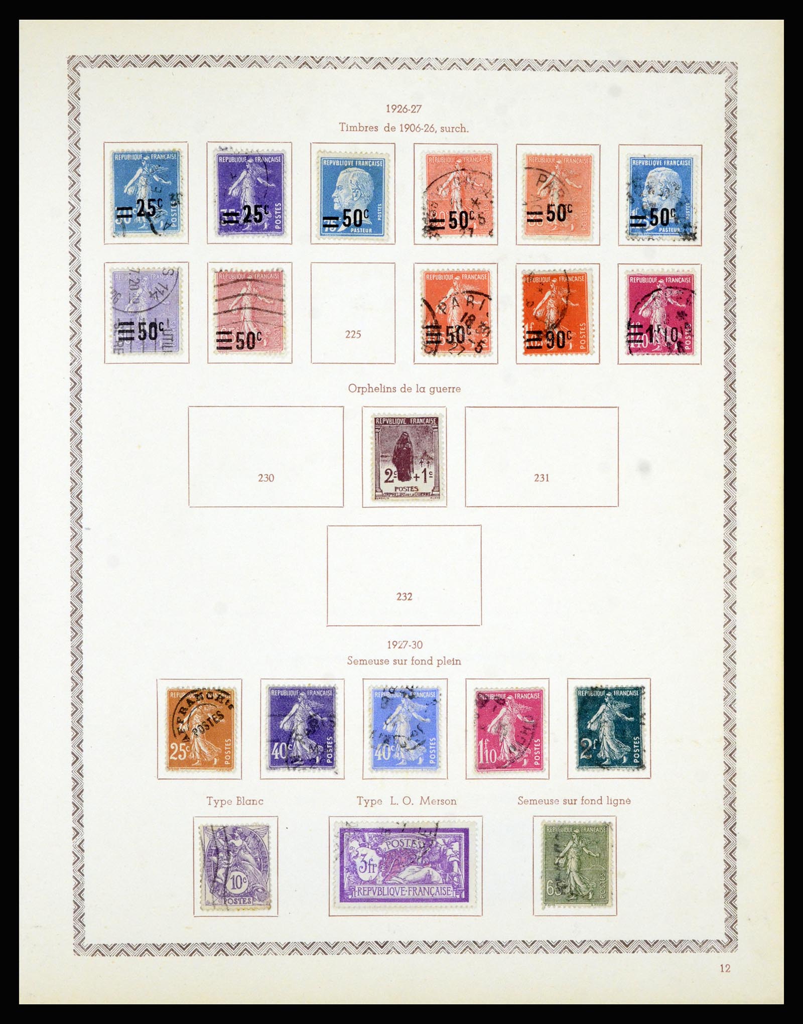 36898 017 - Postzegelverzameling 36898 Frankrijk 1849-1955.