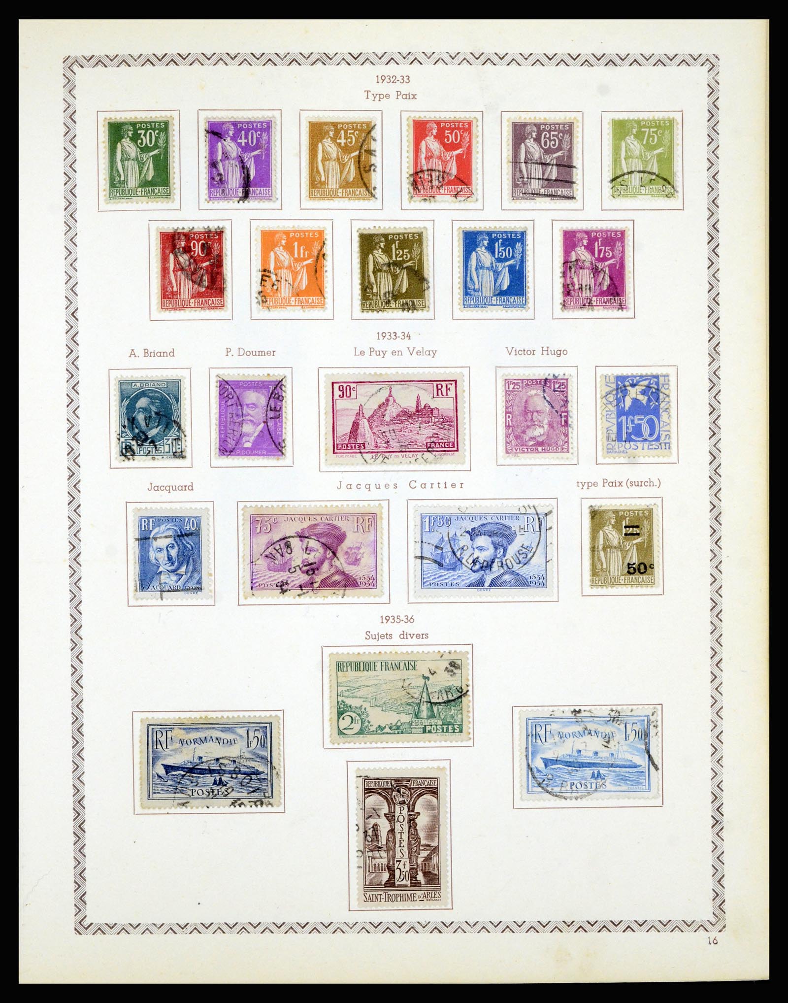 36898 022 - Postzegelverzameling 36898 Frankrijk 1849-1955.