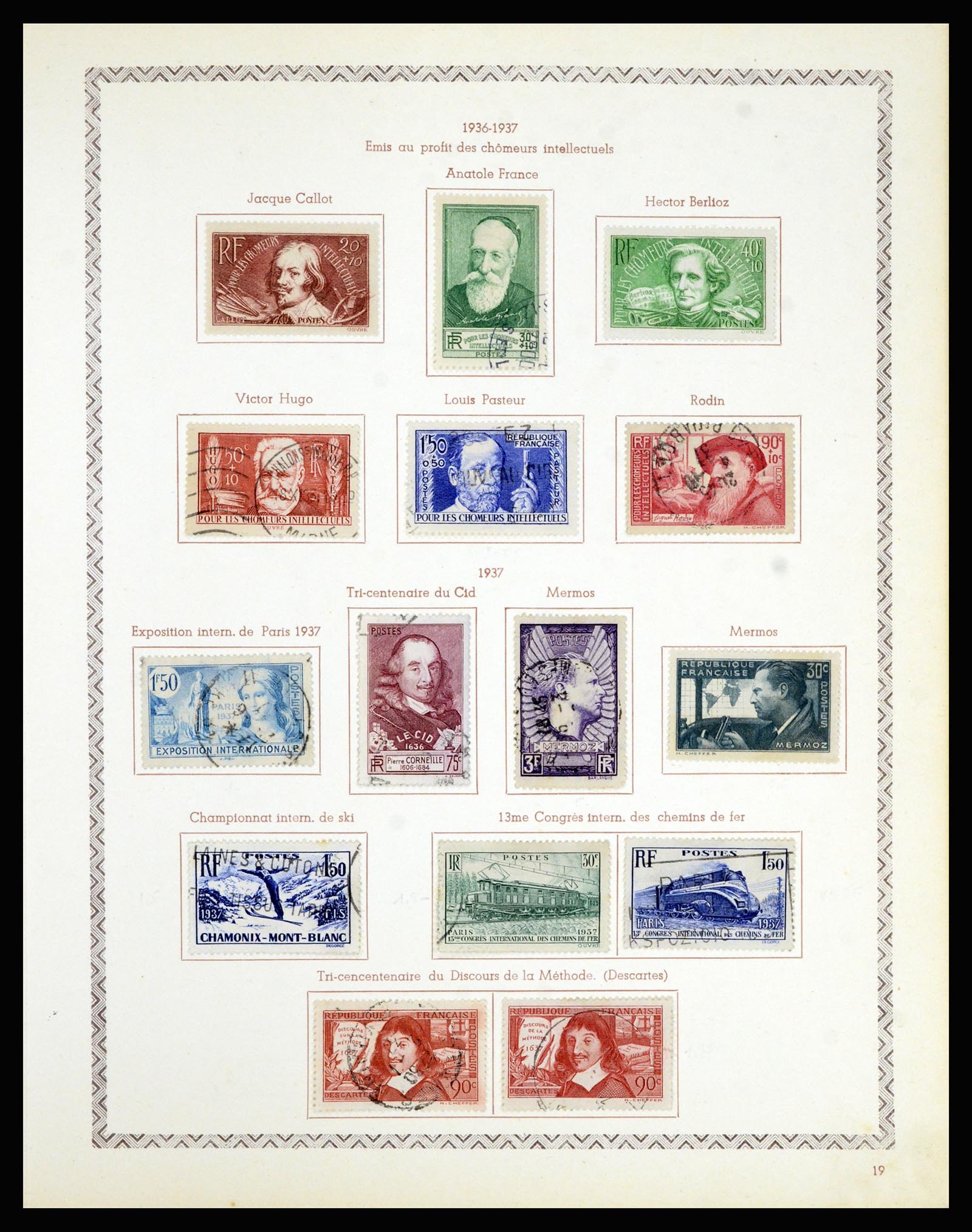 36898 025 - Postzegelverzameling 36898 Frankrijk 1849-1955.