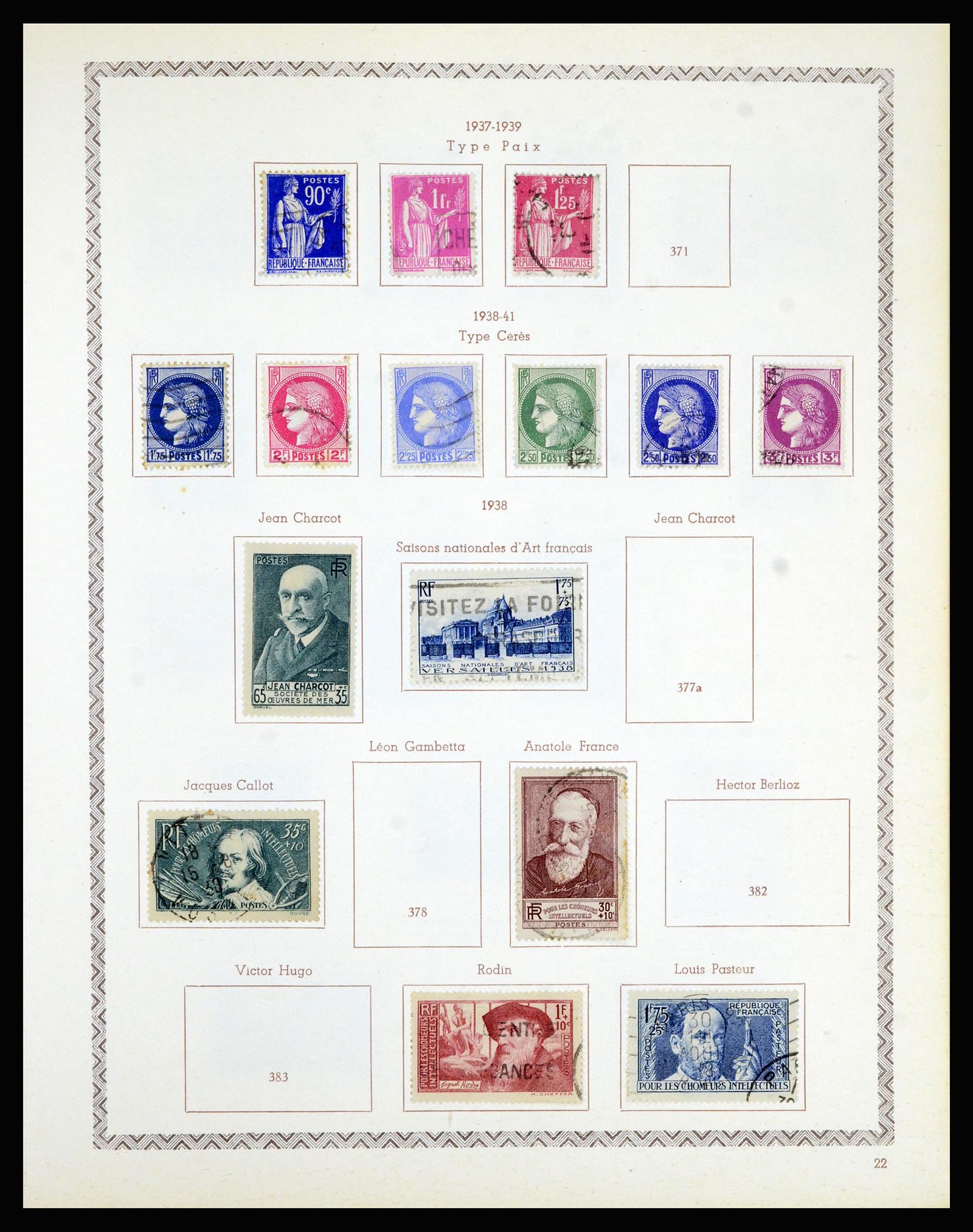 36898 028 - Postzegelverzameling 36898 Frankrijk 1849-1955.
