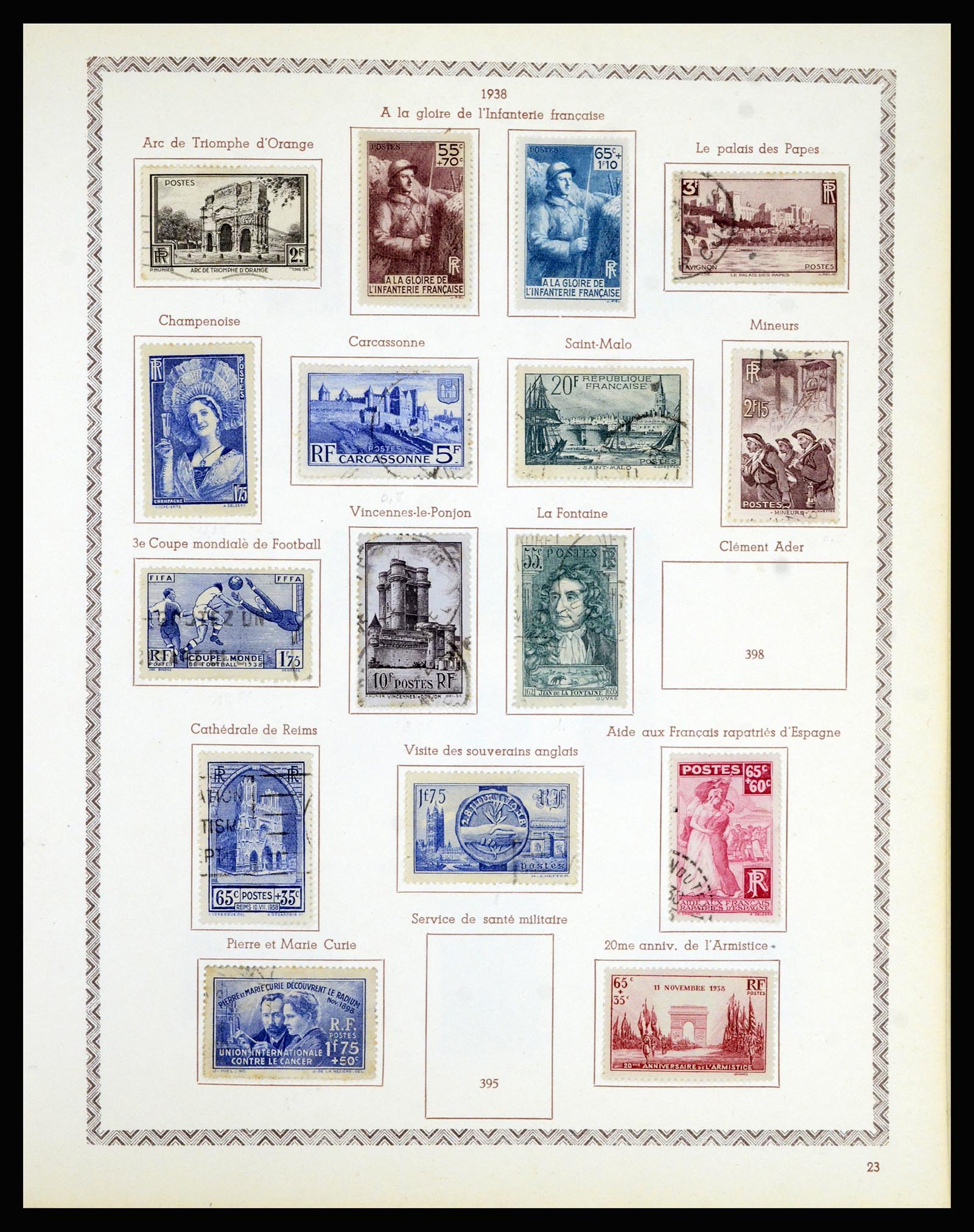 36898 029 - Postzegelverzameling 36898 Frankrijk 1849-1955.