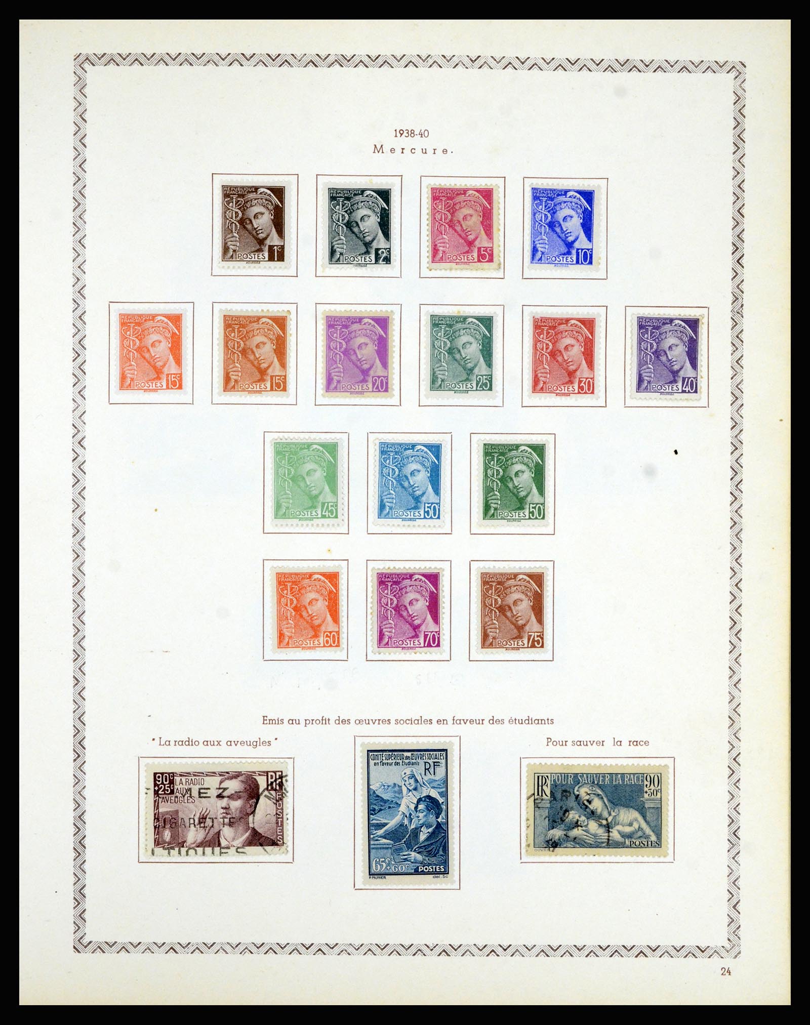 36898 030 - Postzegelverzameling 36898 Frankrijk 1849-1955.