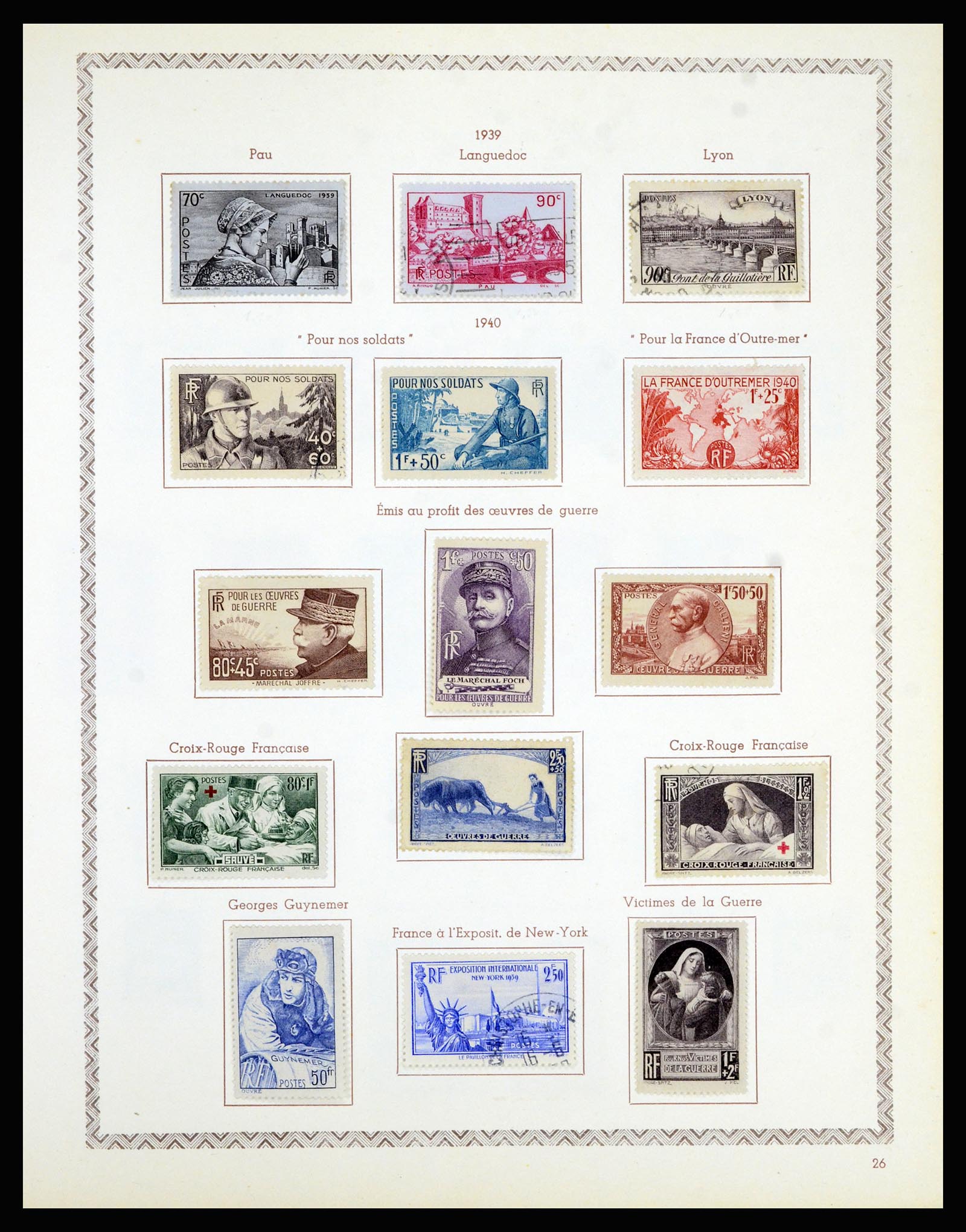 36898 033 - Postzegelverzameling 36898 Frankrijk 1849-1955.