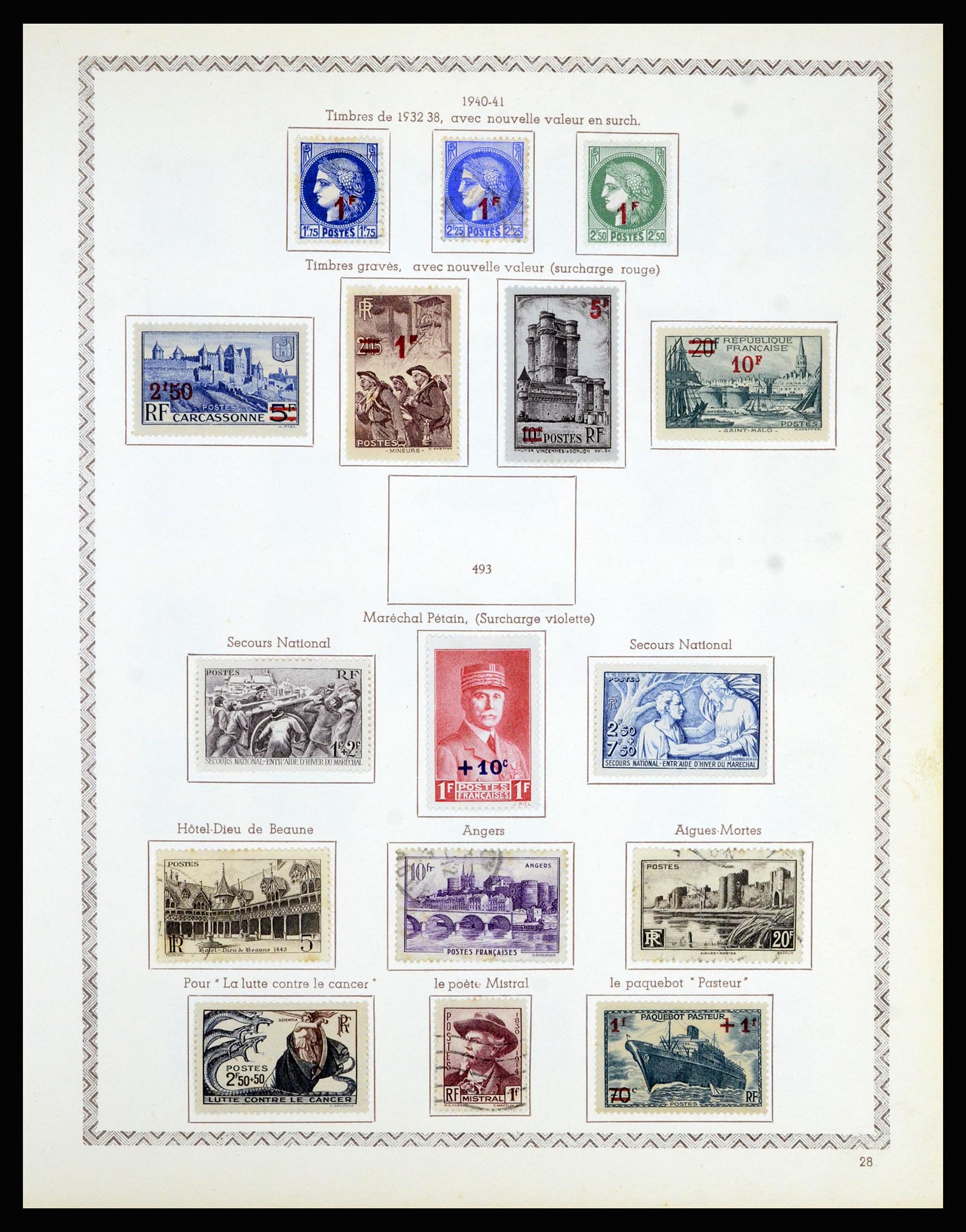 36898 035 - Postzegelverzameling 36898 Frankrijk 1849-1955.