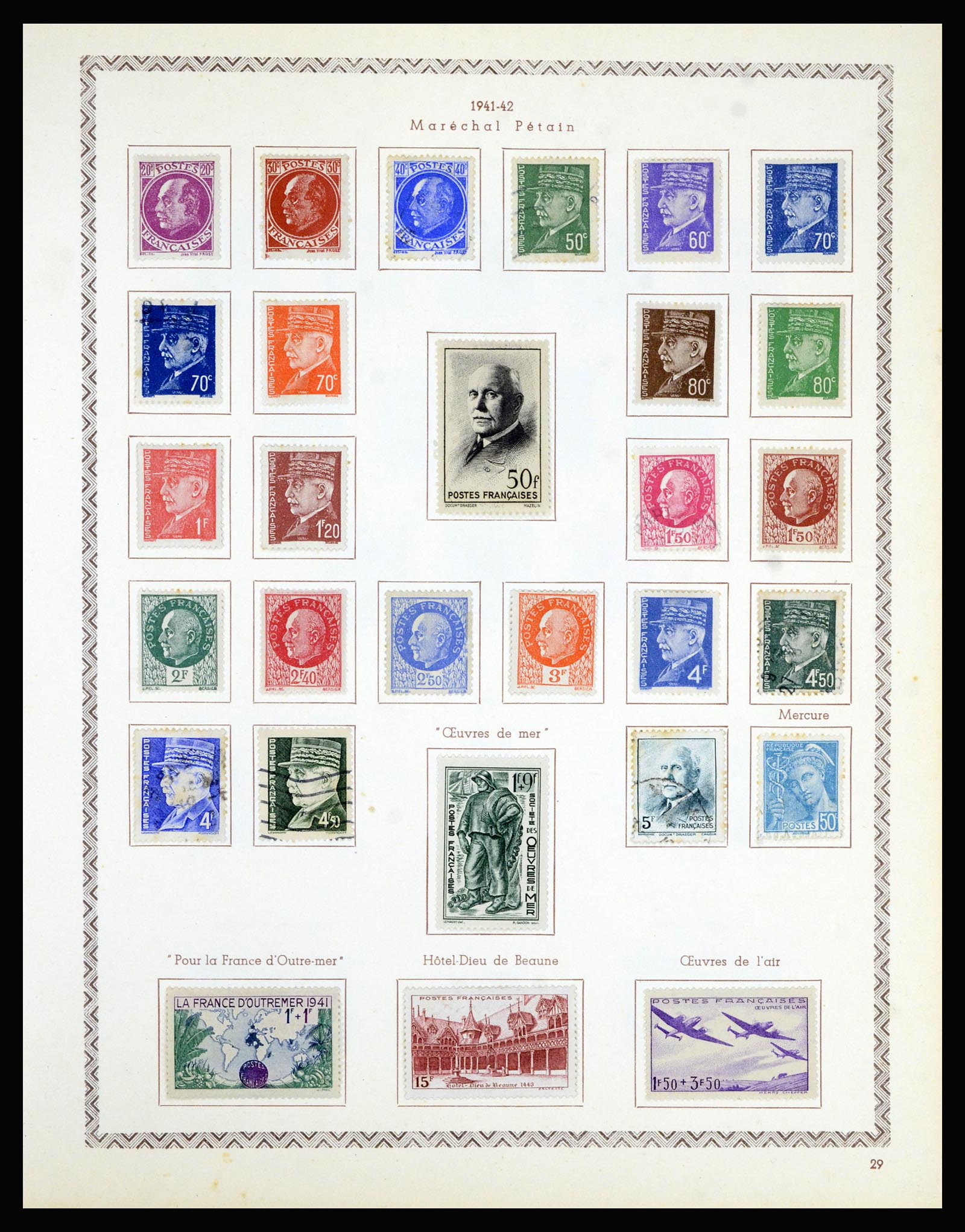 36898 036 - Postzegelverzameling 36898 Frankrijk 1849-1955.