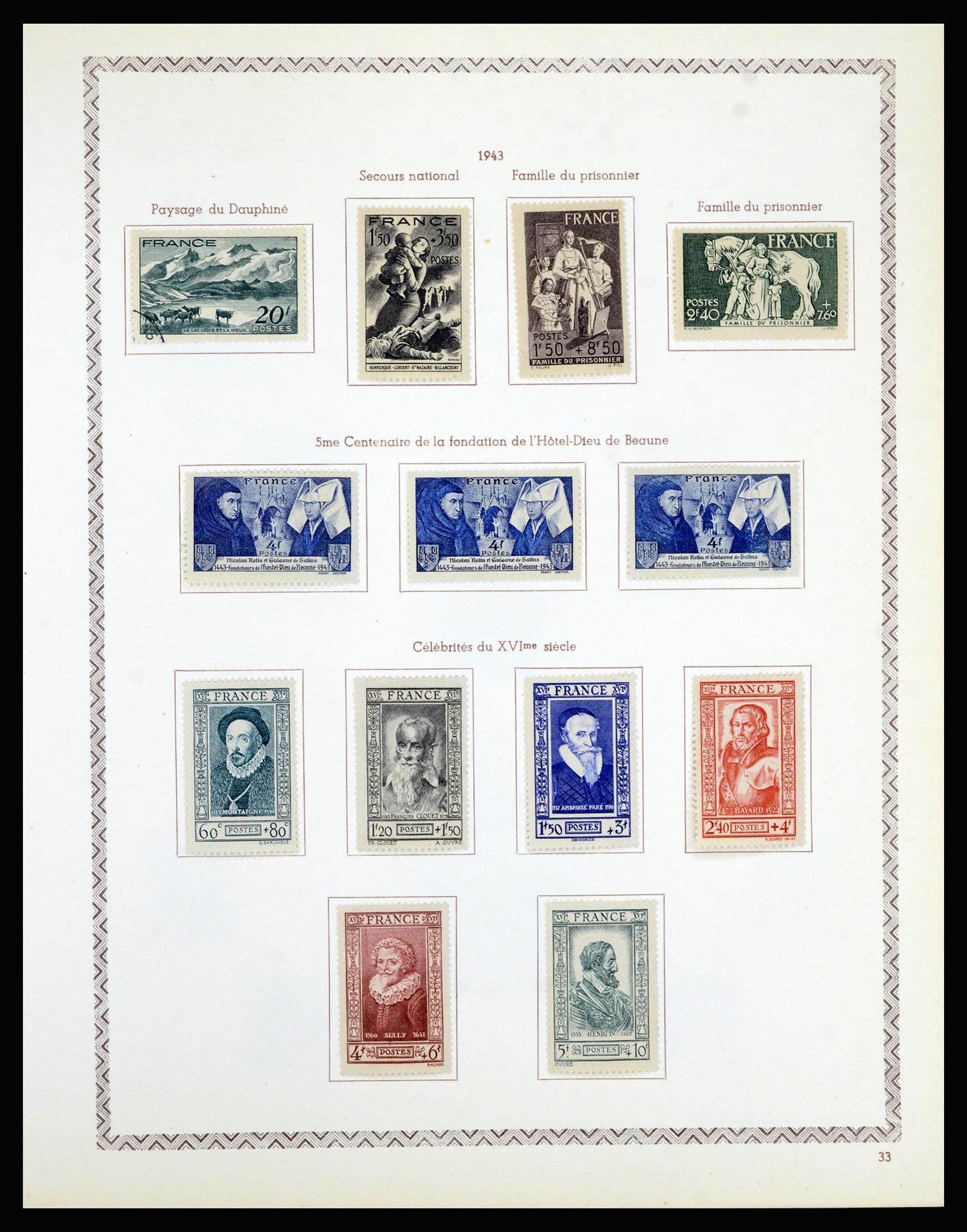 36898 040 - Postzegelverzameling 36898 Frankrijk 1849-1955.