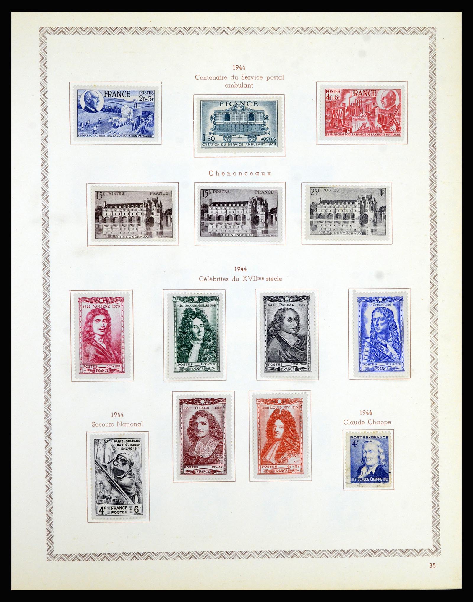 36898 042 - Postzegelverzameling 36898 Frankrijk 1849-1955.