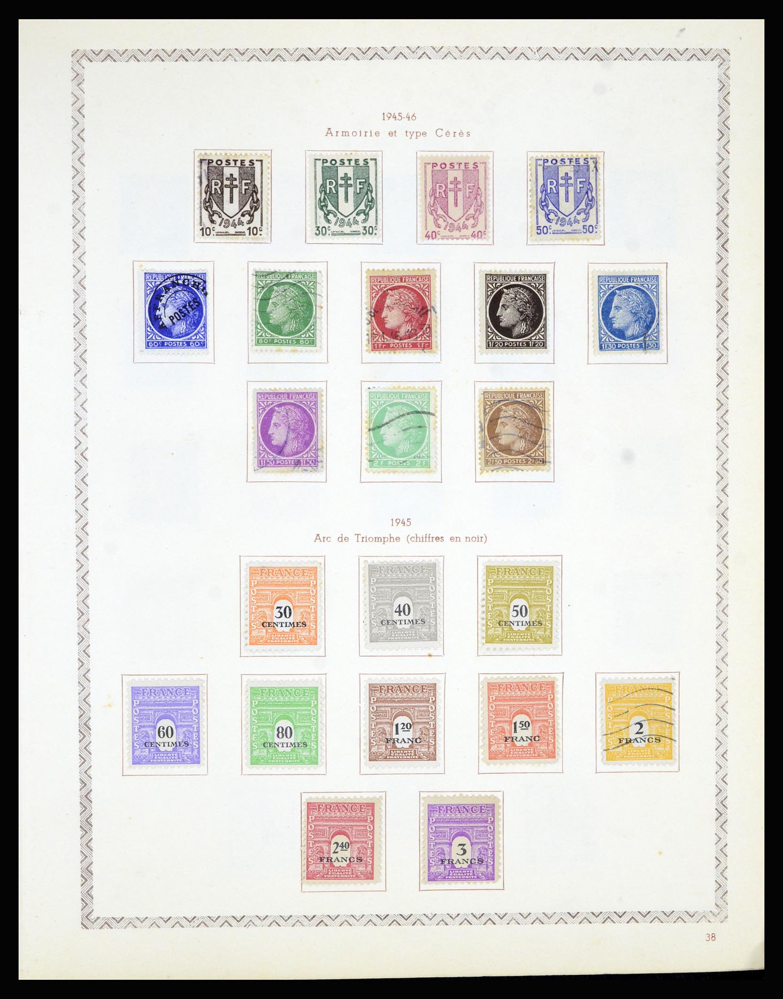36898 046 - Stamp collection 36898 France 1849-1955.