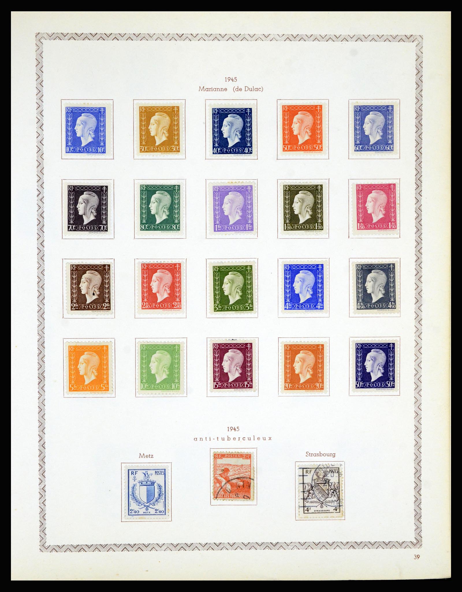 36898 047 - Stamp collection 36898 France 1849-1955.
