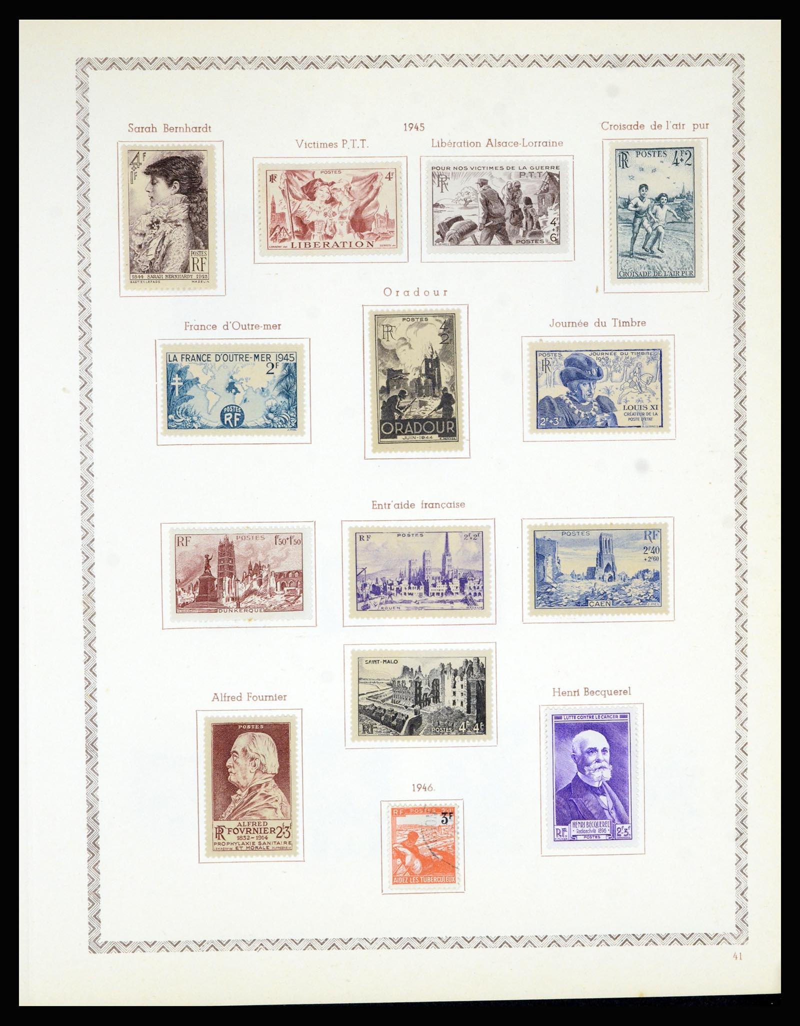 36898 049 - Postzegelverzameling 36898 Frankrijk 1849-1955.