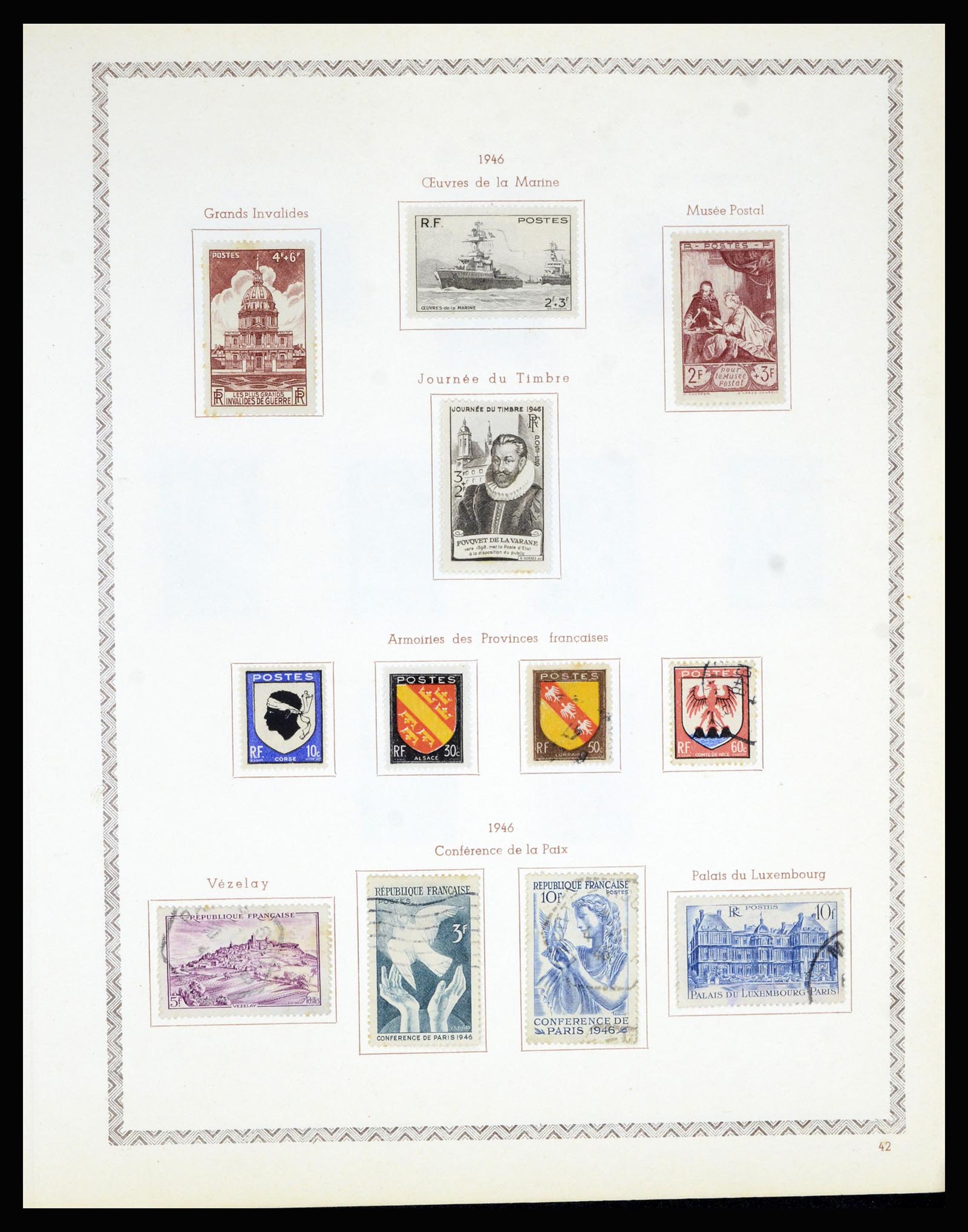 36898 050 - Postzegelverzameling 36898 Frankrijk 1849-1955.