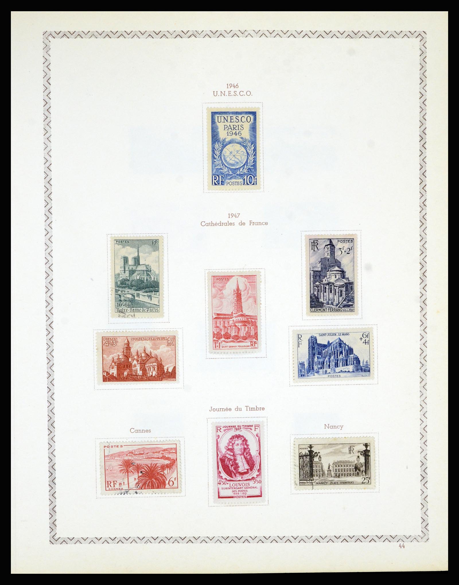 36898 052 - Postzegelverzameling 36898 Frankrijk 1849-1955.