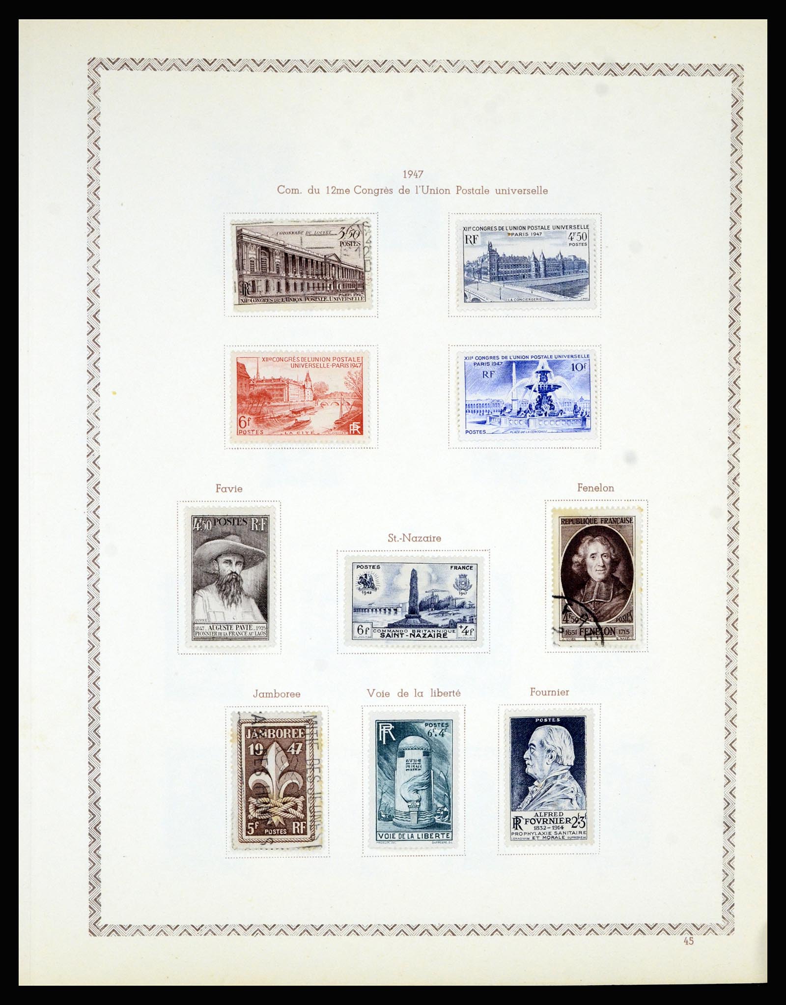 36898 053 - Postzegelverzameling 36898 Frankrijk 1849-1955.