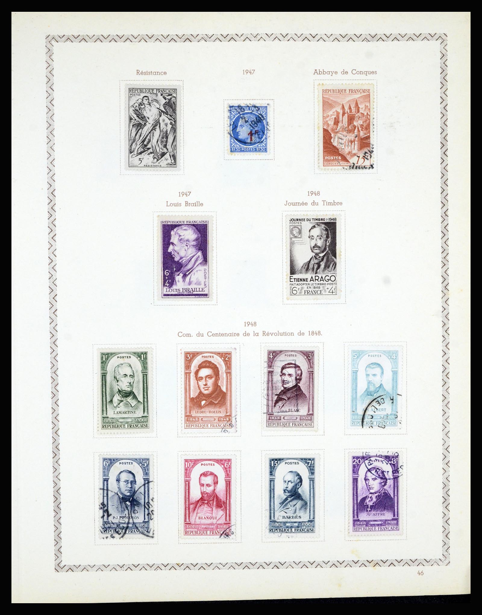 36898 054 - Postzegelverzameling 36898 Frankrijk 1849-1955.