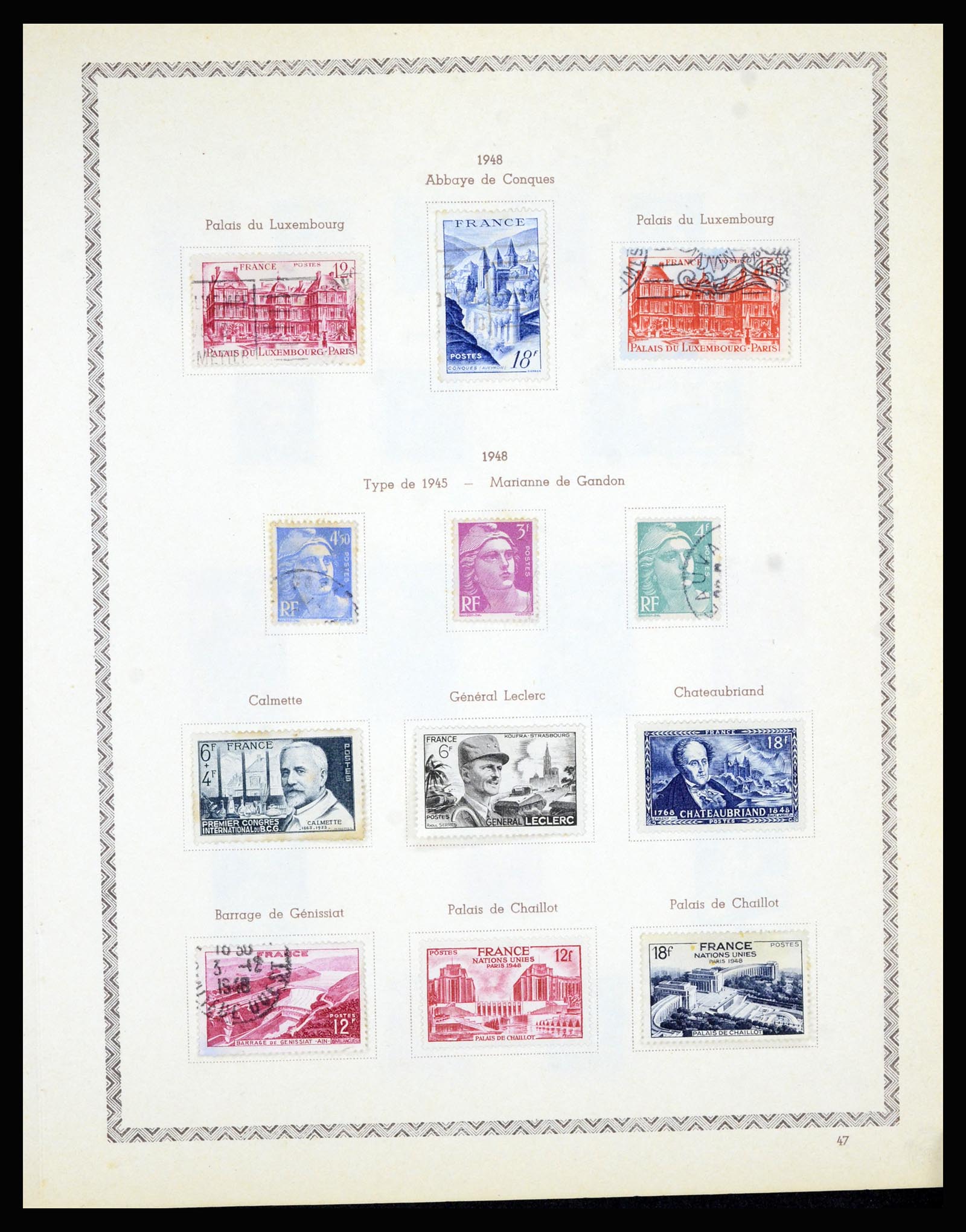 36898 055 - Stamp collection 36898 France 1849-1955.