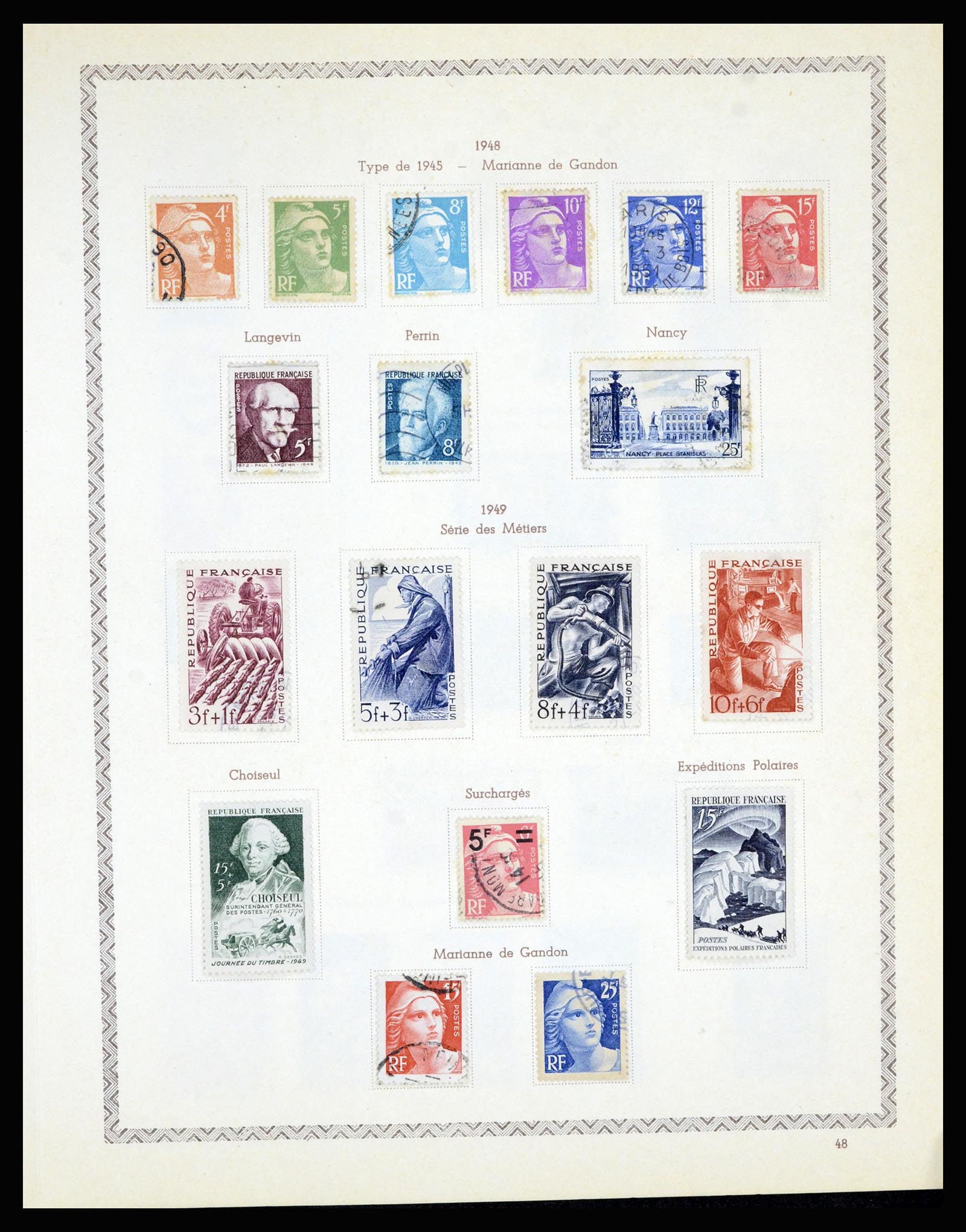 36898 056 - Stamp collection 36898 France 1849-1955.