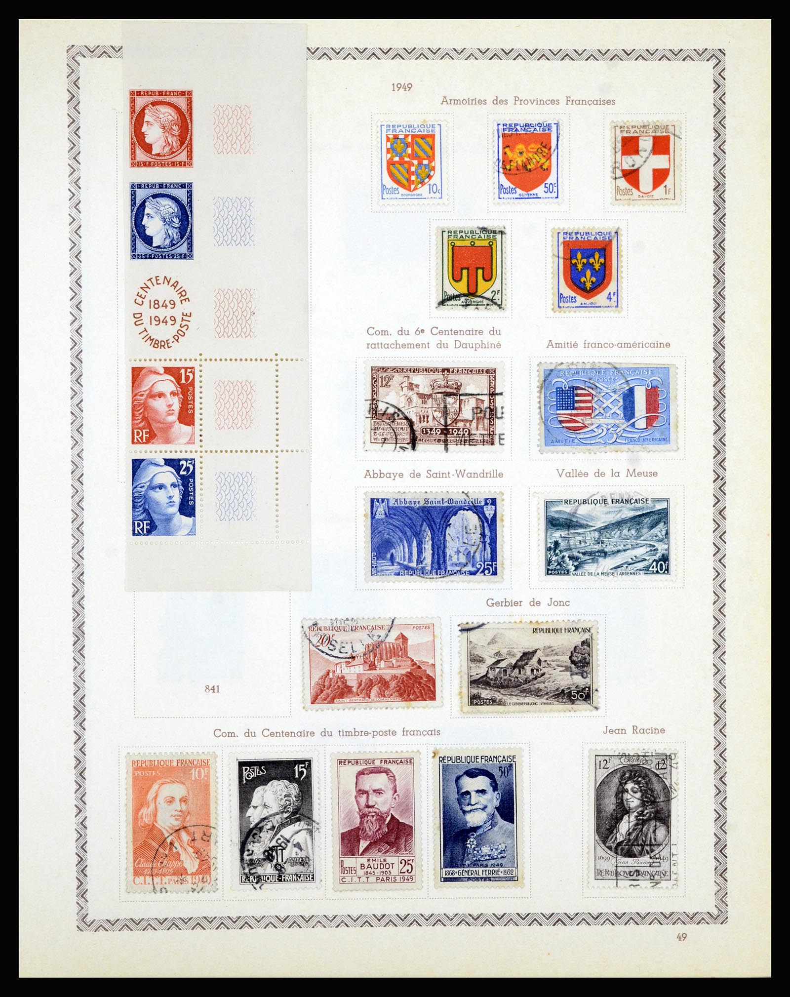 36898 057 - Postzegelverzameling 36898 Frankrijk 1849-1955.