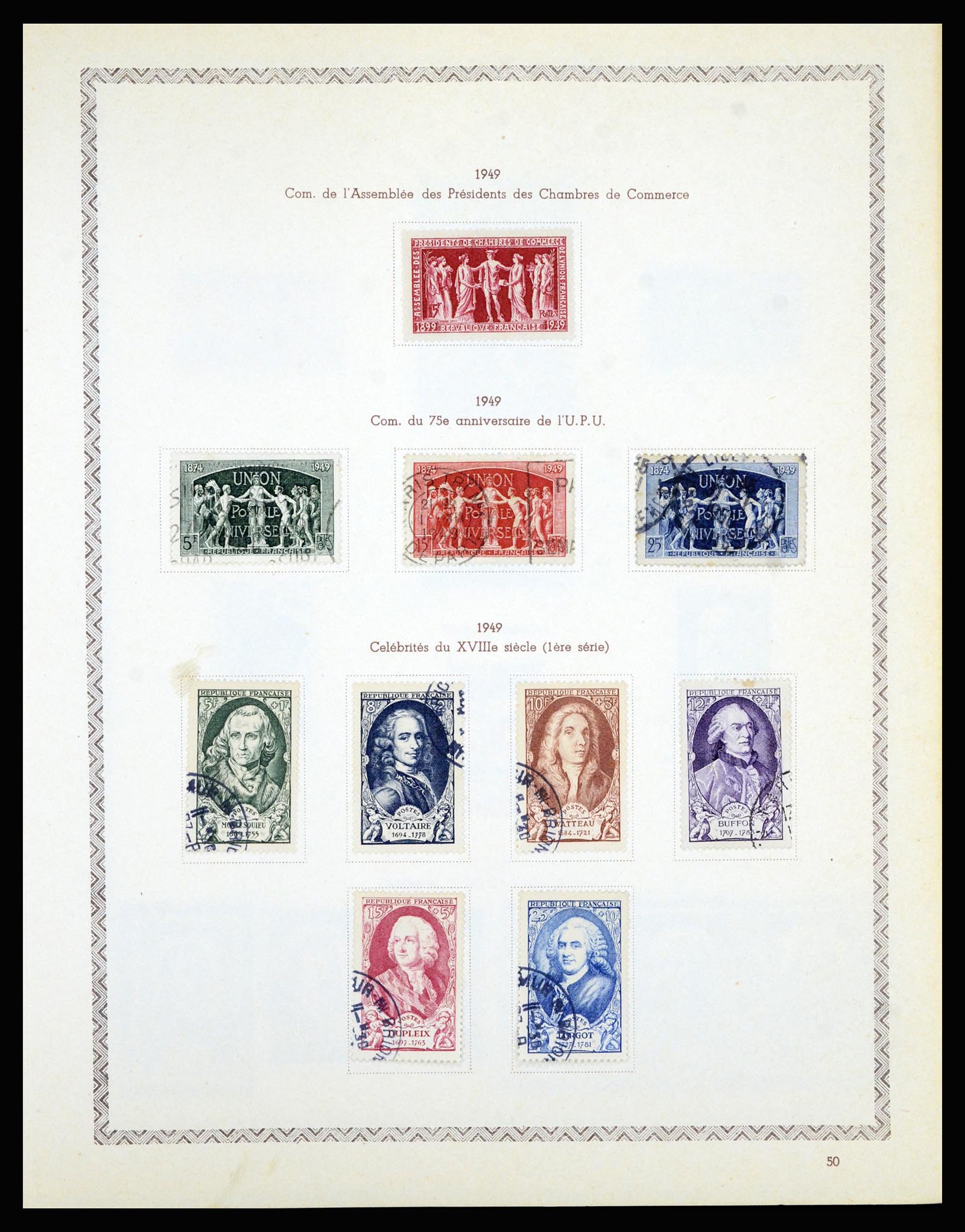 36898 058 - Postzegelverzameling 36898 Frankrijk 1849-1955.