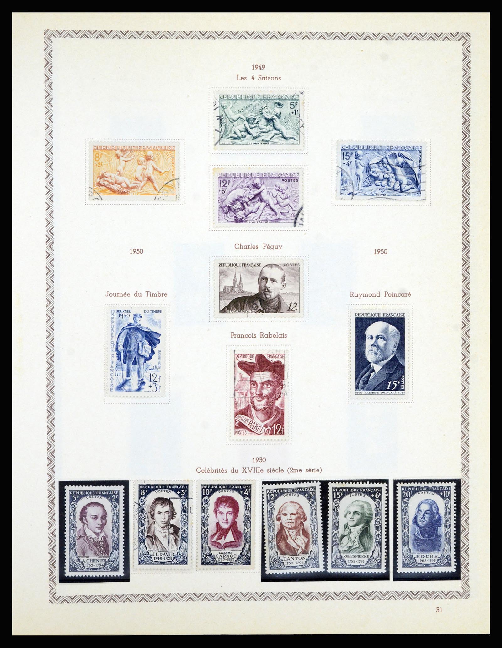 36898 059 - Postzegelverzameling 36898 Frankrijk 1849-1955.