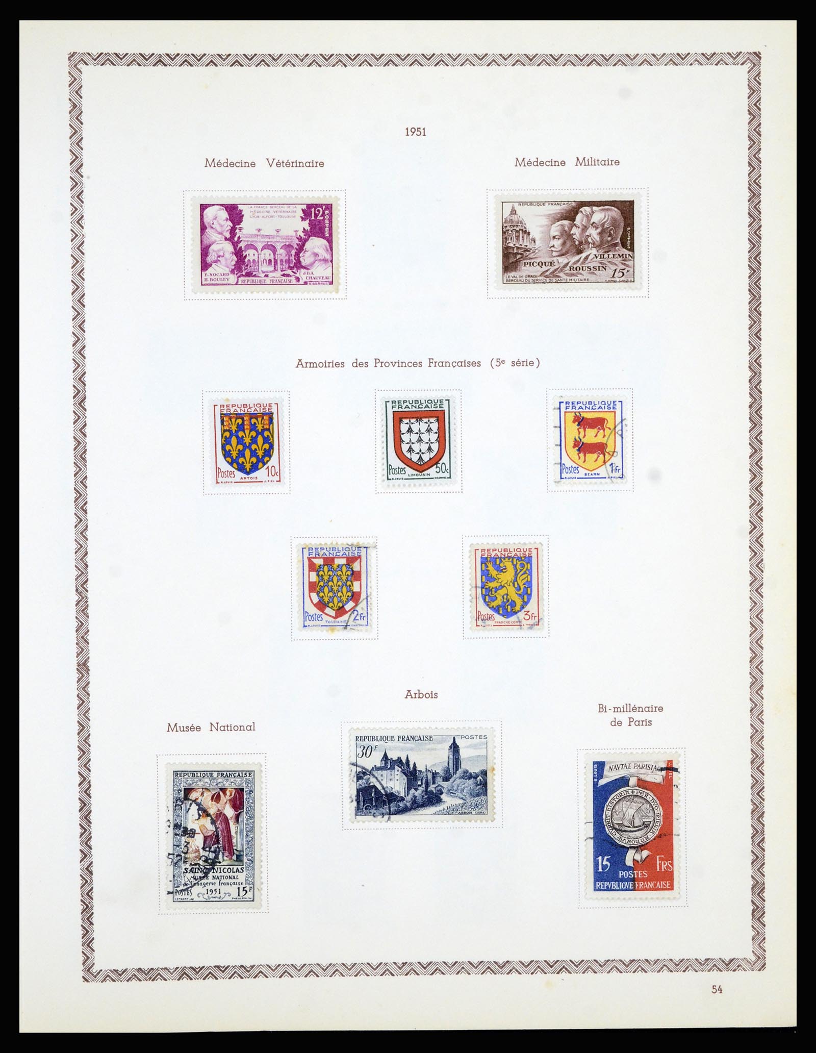 36898 063 - Postzegelverzameling 36898 Frankrijk 1849-1955.