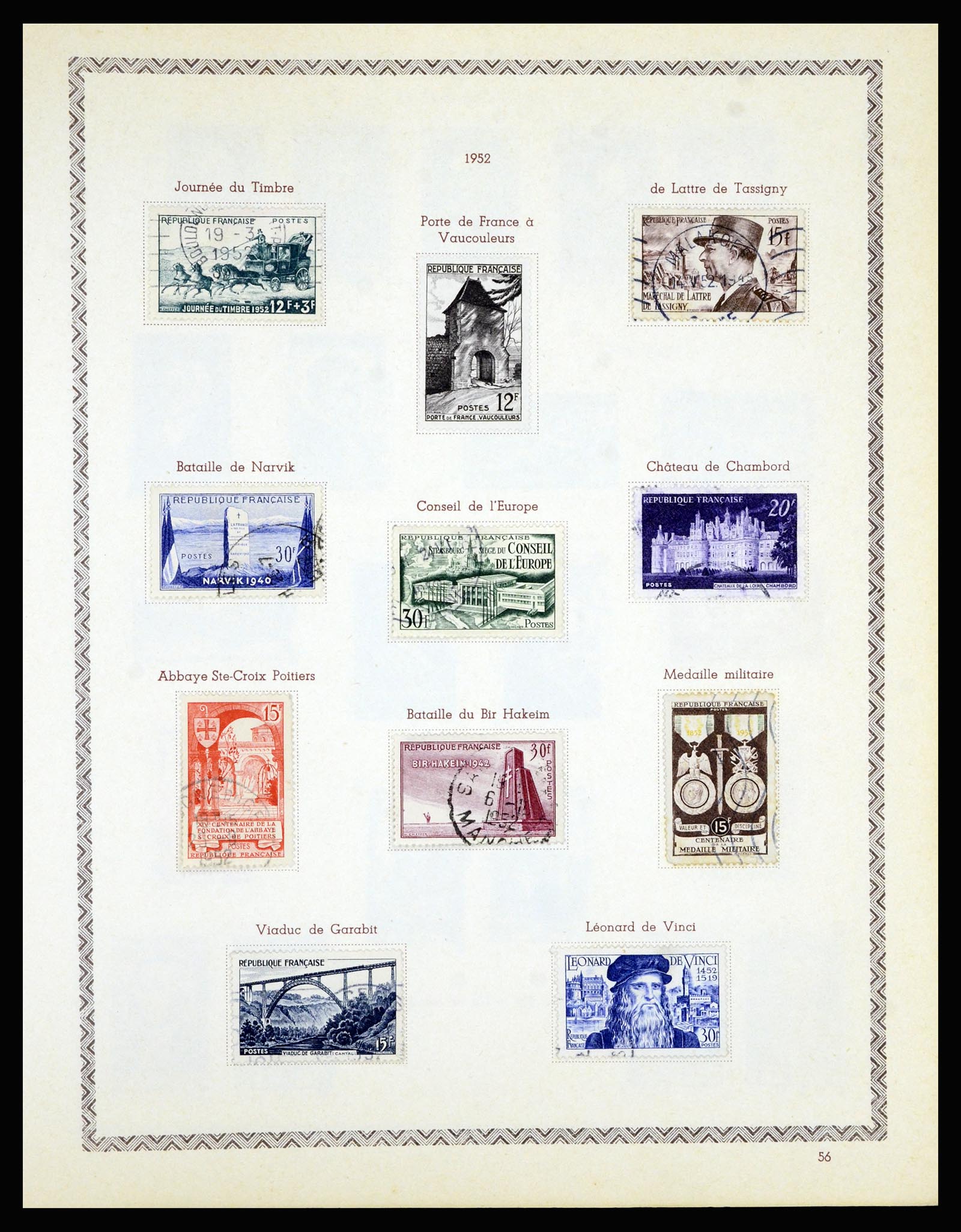 36898 065 - Postzegelverzameling 36898 Frankrijk 1849-1955.