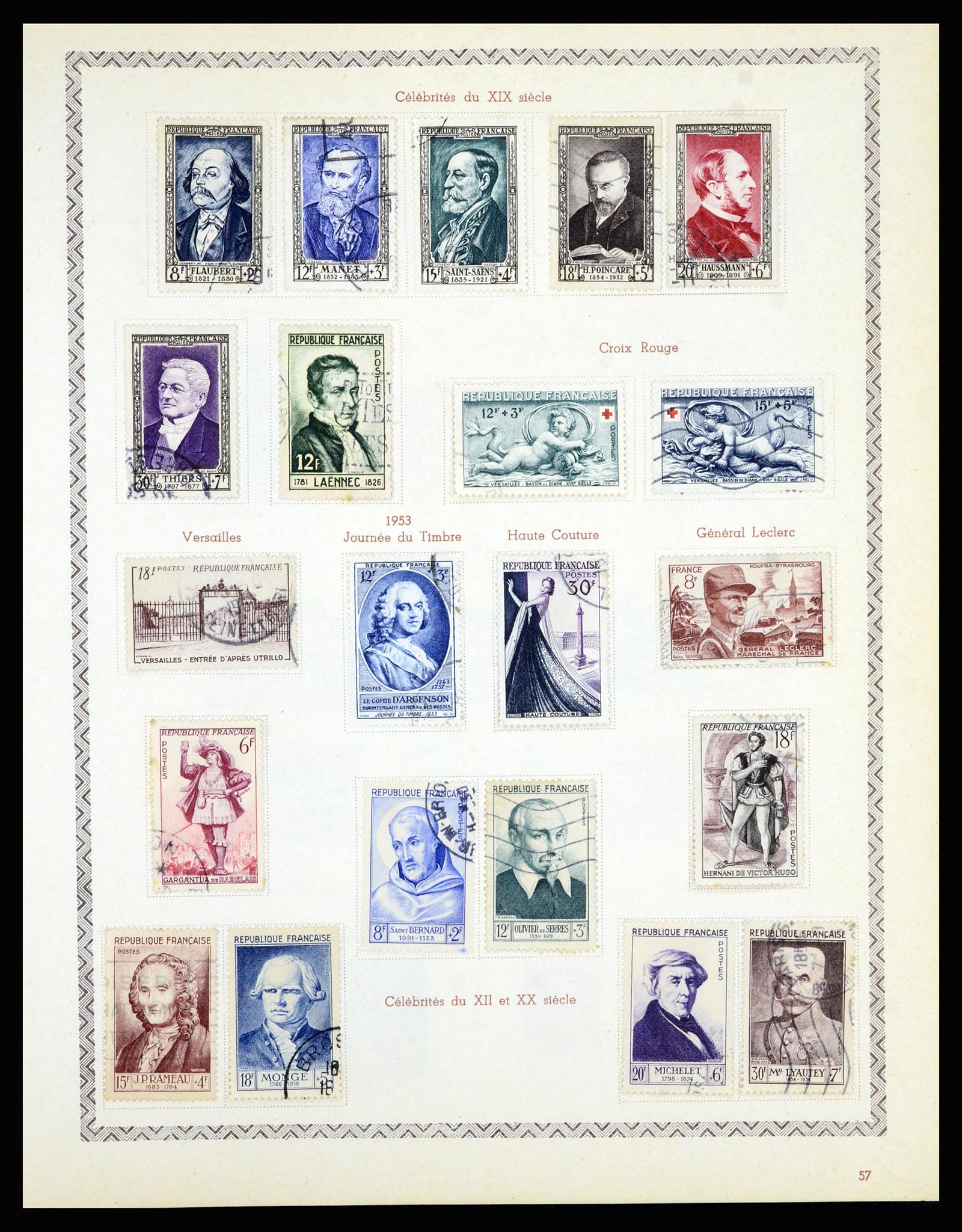 36898 066 - Postzegelverzameling 36898 Frankrijk 1849-1955.
