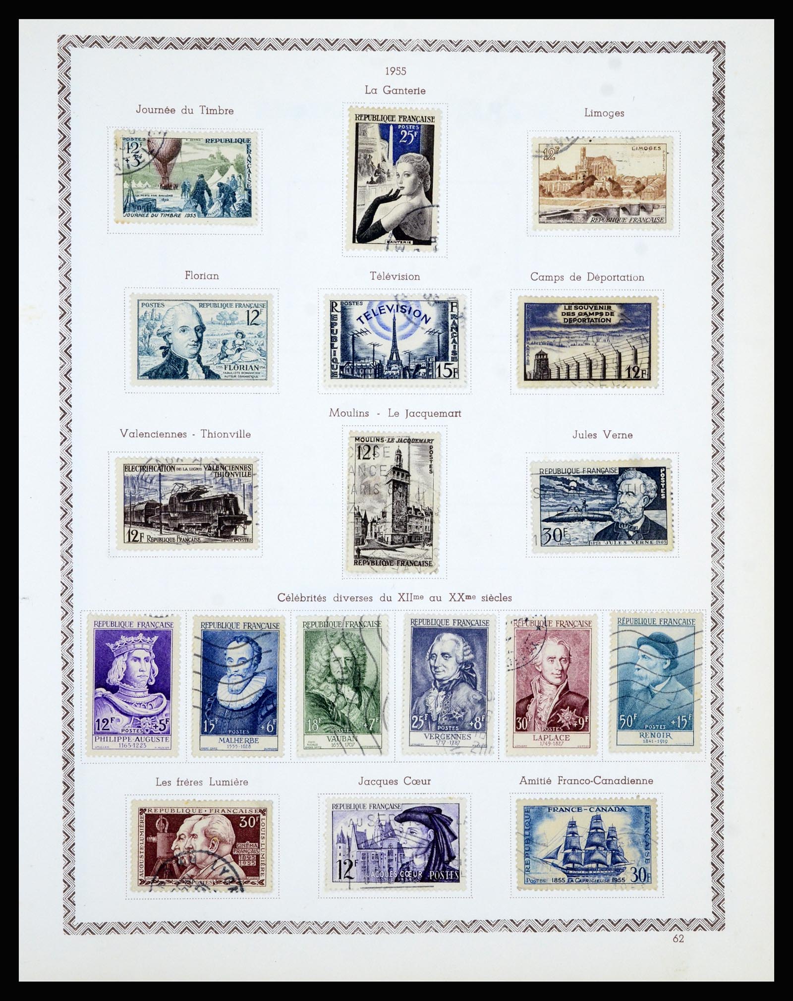 36898 071 - Postzegelverzameling 36898 Frankrijk 1849-1955.