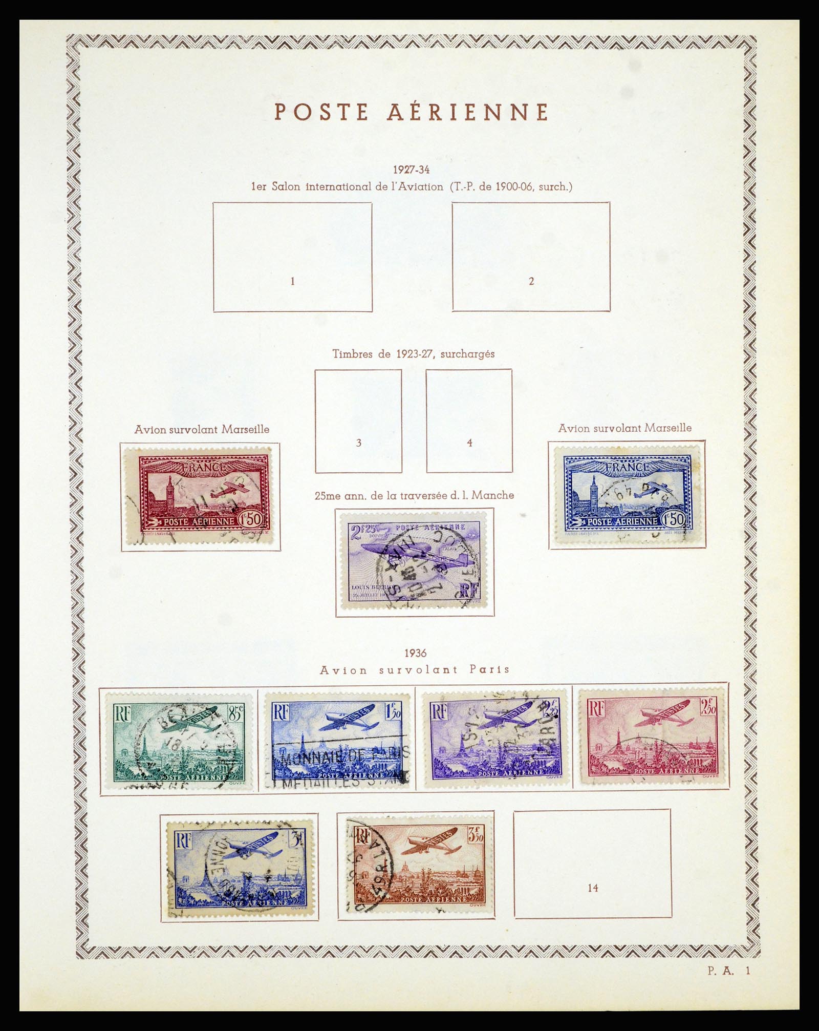 36898 074 - Postzegelverzameling 36898 Frankrijk 1849-1955.