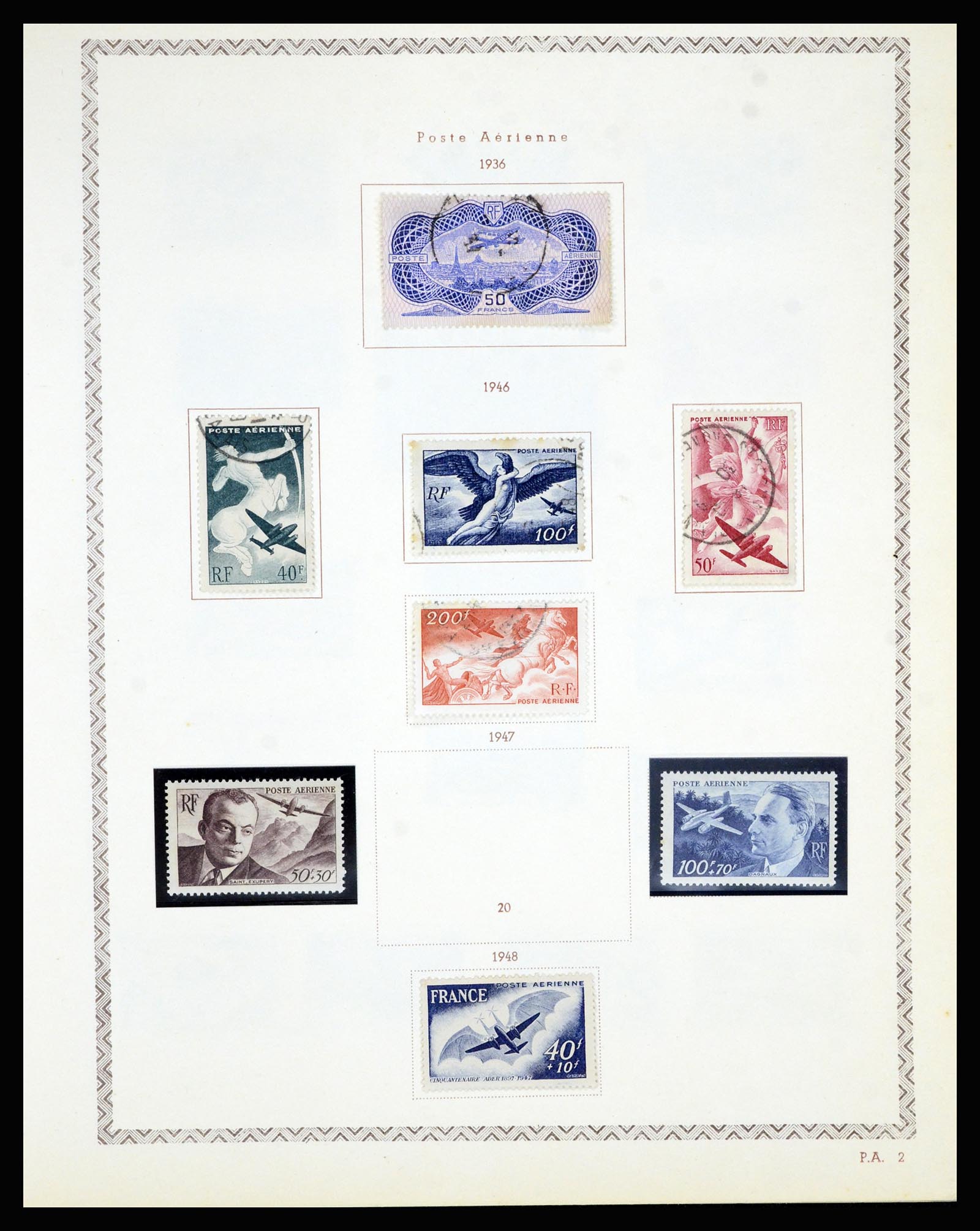 36898 075 - Postzegelverzameling 36898 Frankrijk 1849-1955.