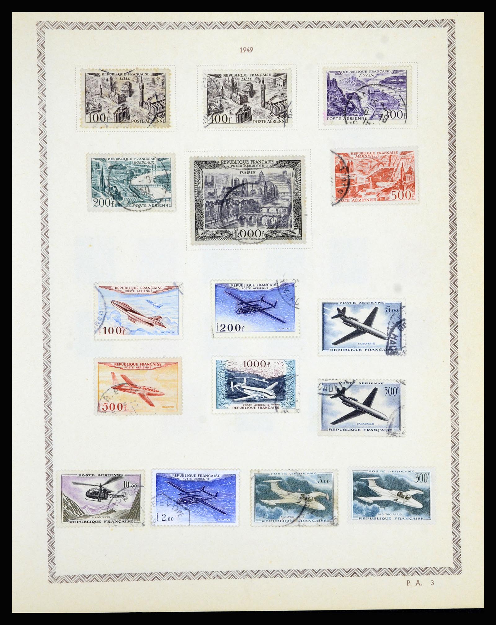 36898 076 - Postzegelverzameling 36898 Frankrijk 1849-1955.