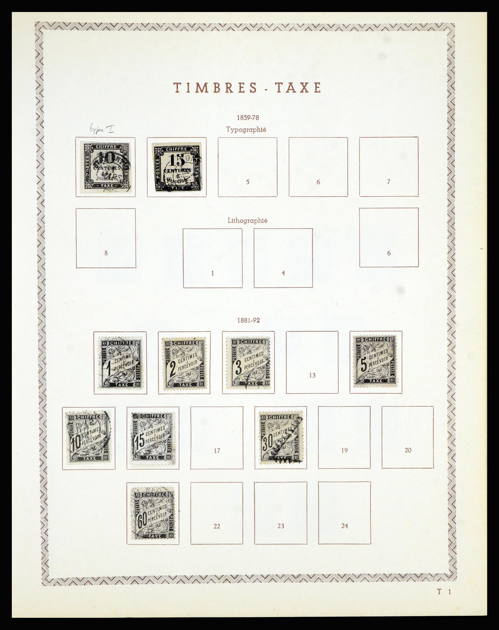 36898 079 - Postzegelverzameling 36898 Frankrijk 1849-1955.