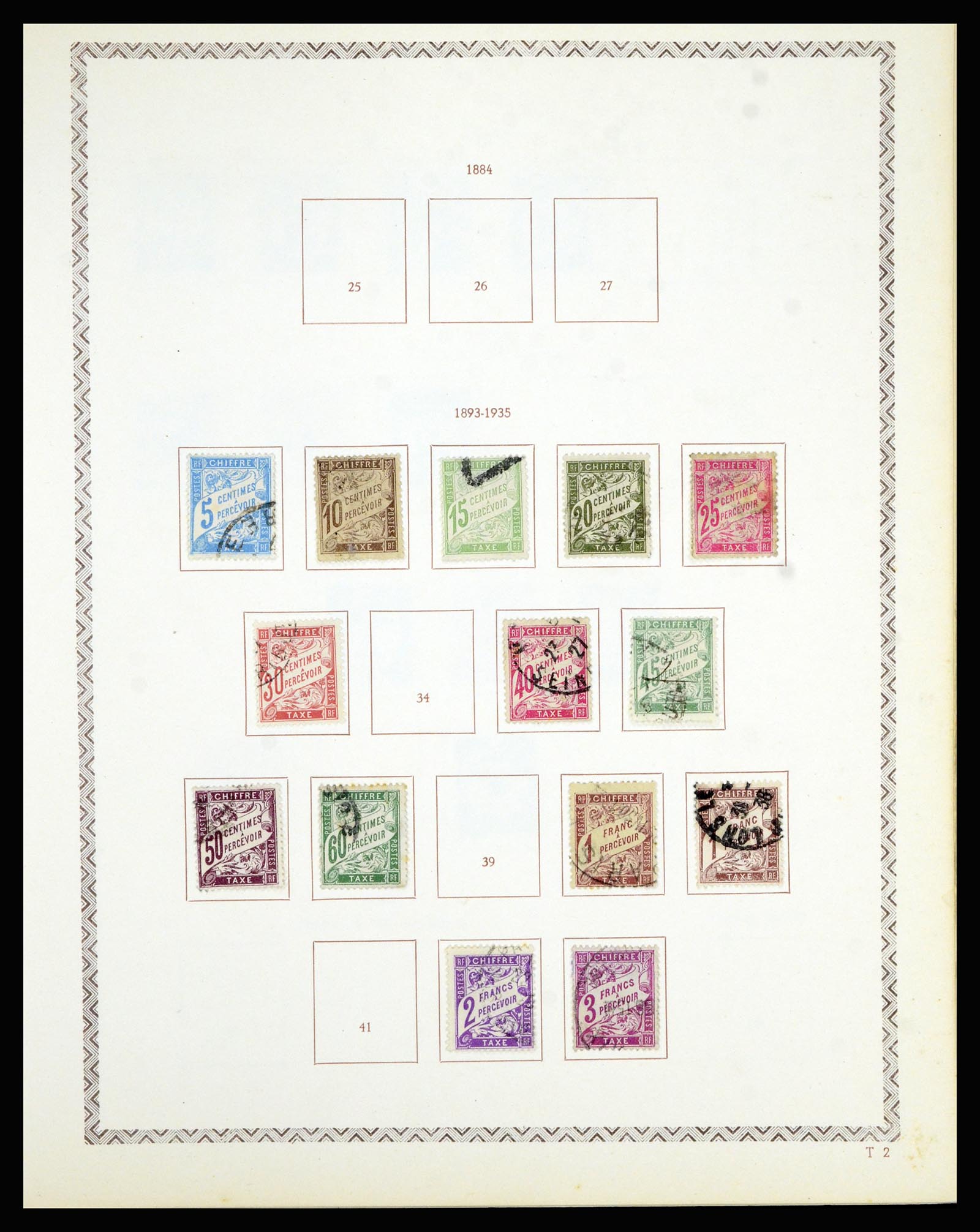 36898 080 - Postzegelverzameling 36898 Frankrijk 1849-1955.