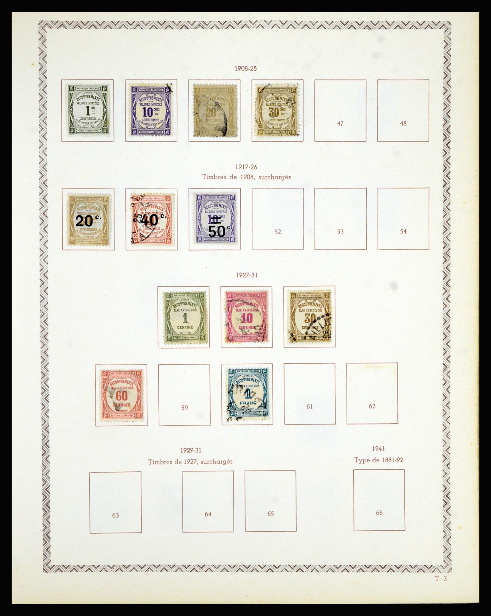 36898 081 - Postzegelverzameling 36898 Frankrijk 1849-1955.