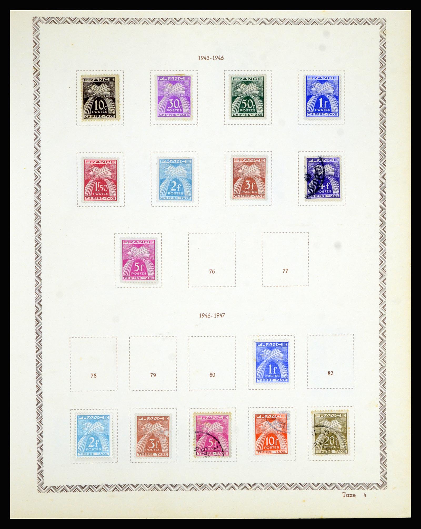 36898 082 - Postzegelverzameling 36898 Frankrijk 1849-1955.