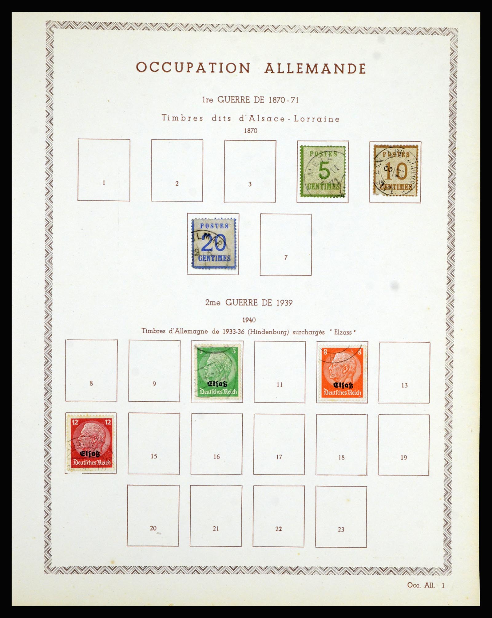 36898 086 - Postzegelverzameling 36898 Frankrijk 1849-1955.