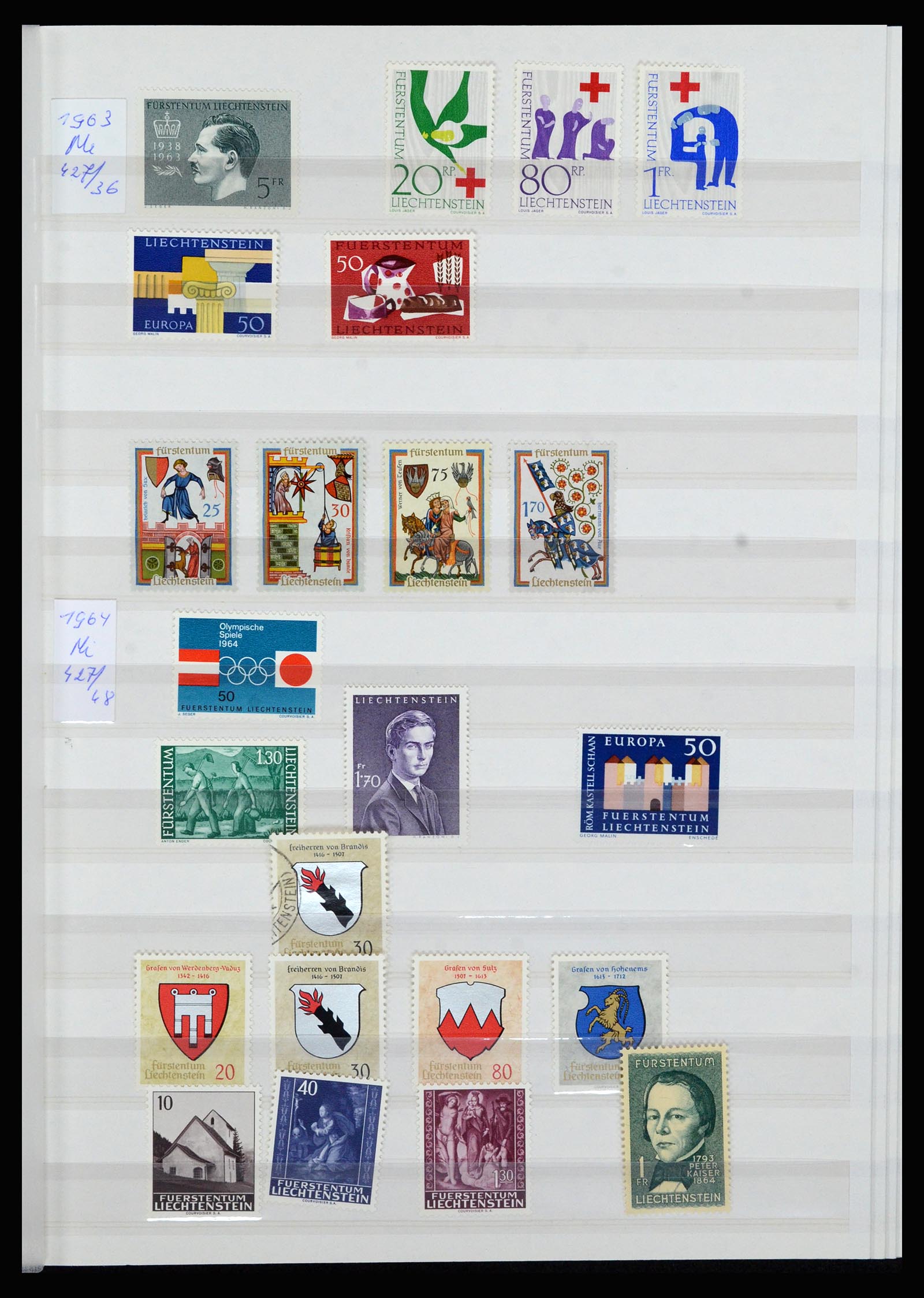 36899 014 - Stamp collection 36899 Liechtenstein 1930-2005.