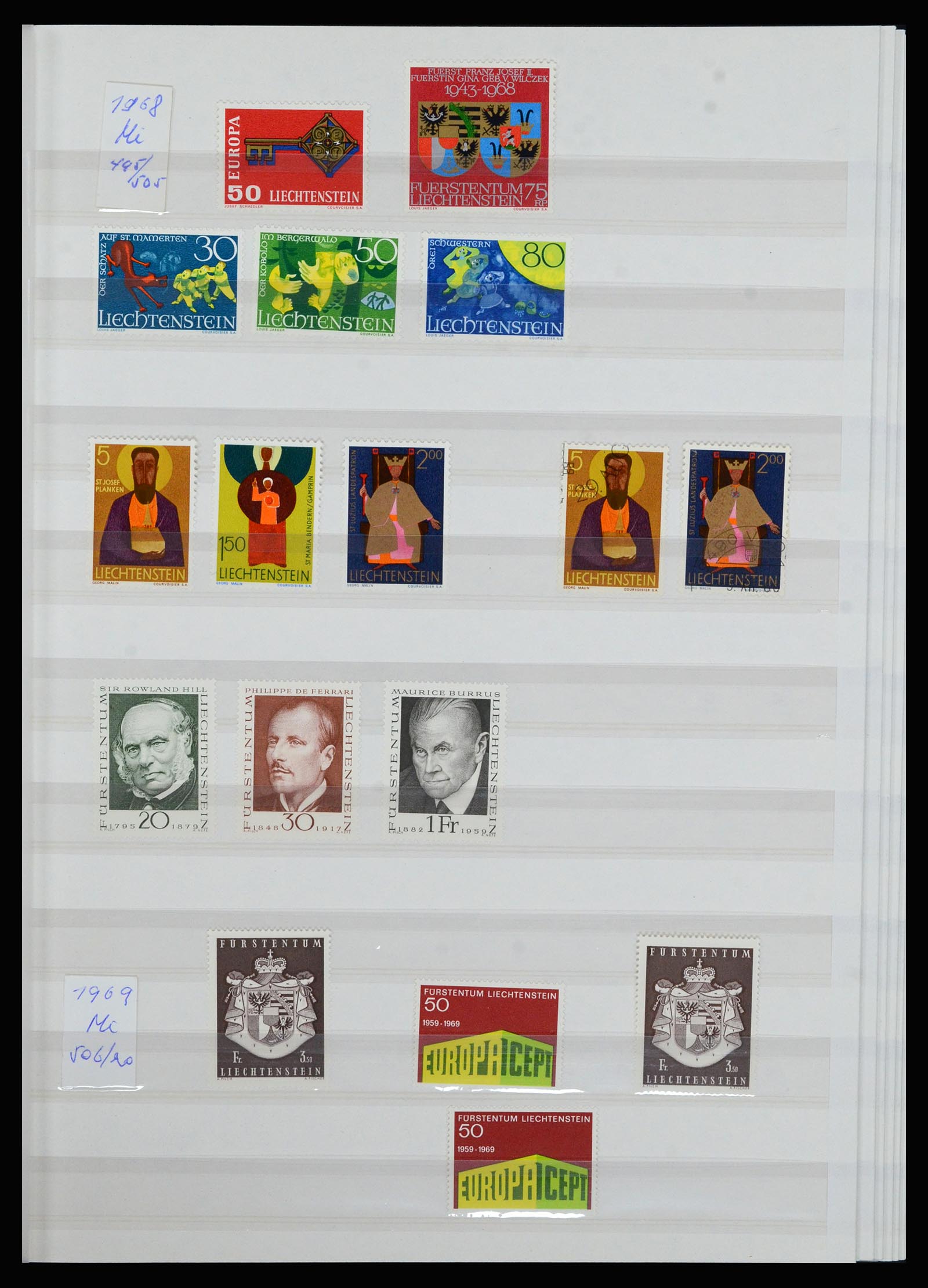 36899 018 - Postzegelverzameling 36899 Liechtenstein 1930-2005.