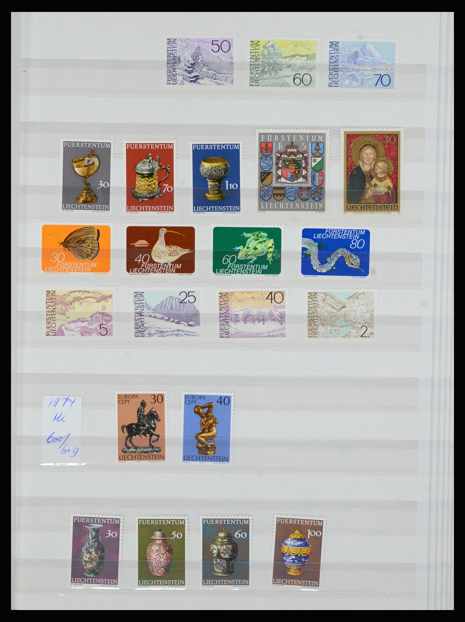 36899 024 - Postzegelverzameling 36899 Liechtenstein 1930-2005.