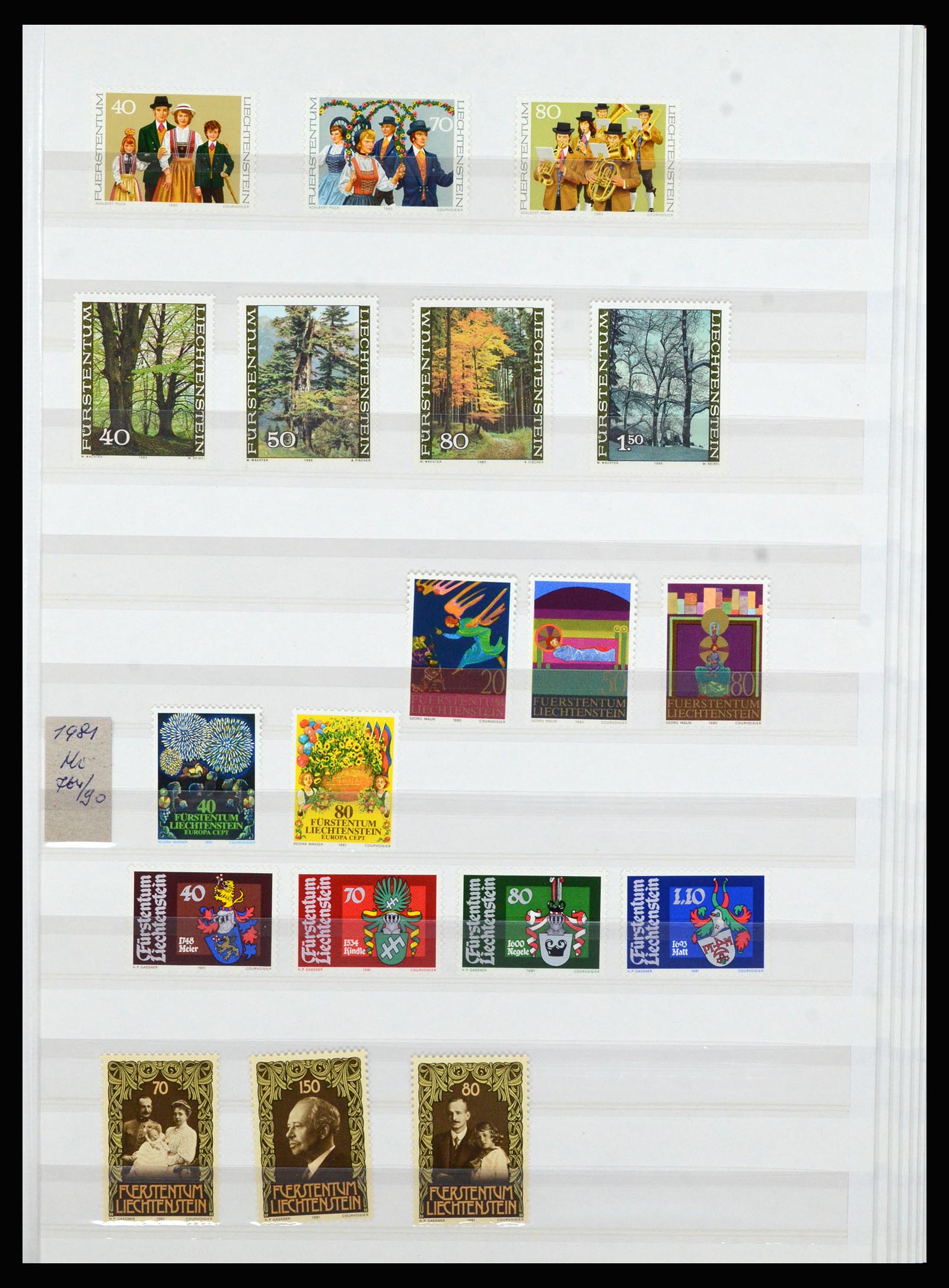36899 032 - Postzegelverzameling 36899 Liechtenstein 1930-2005.