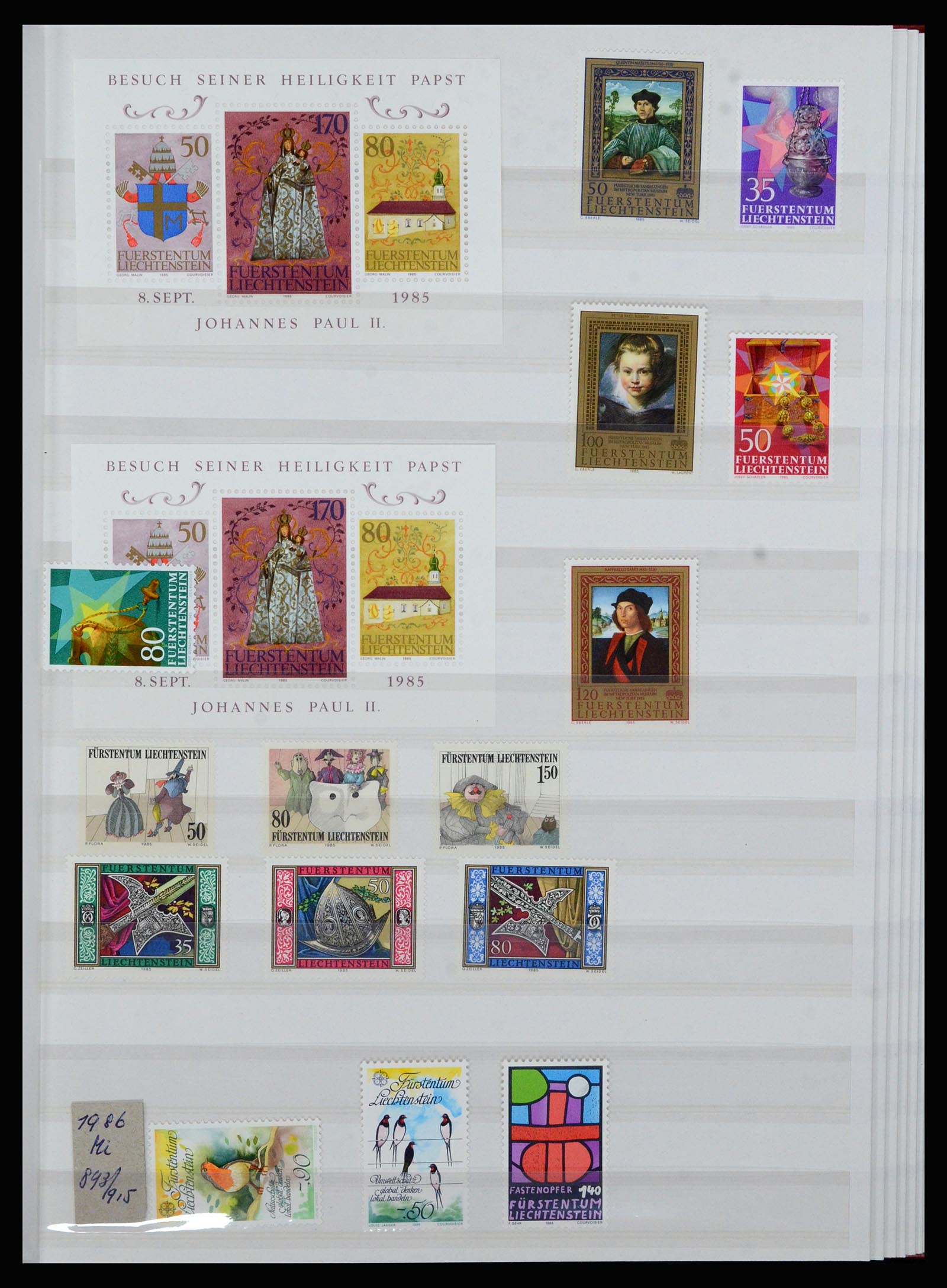 36899 038 - Postzegelverzameling 36899 Liechtenstein 1930-2005.