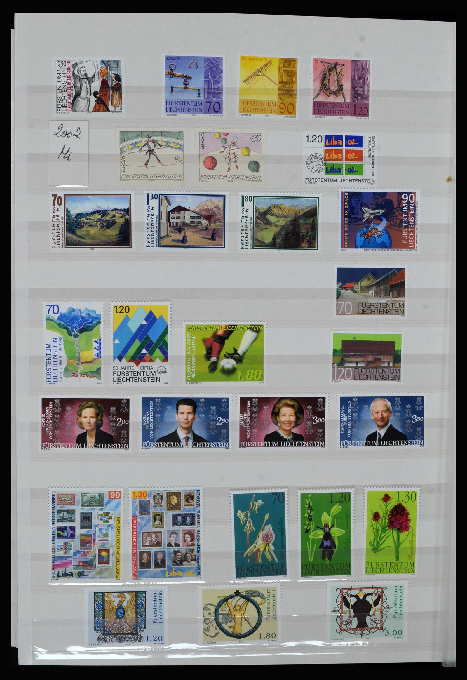 36899 054 - Postzegelverzameling 36899 Liechtenstein 1930-2005.