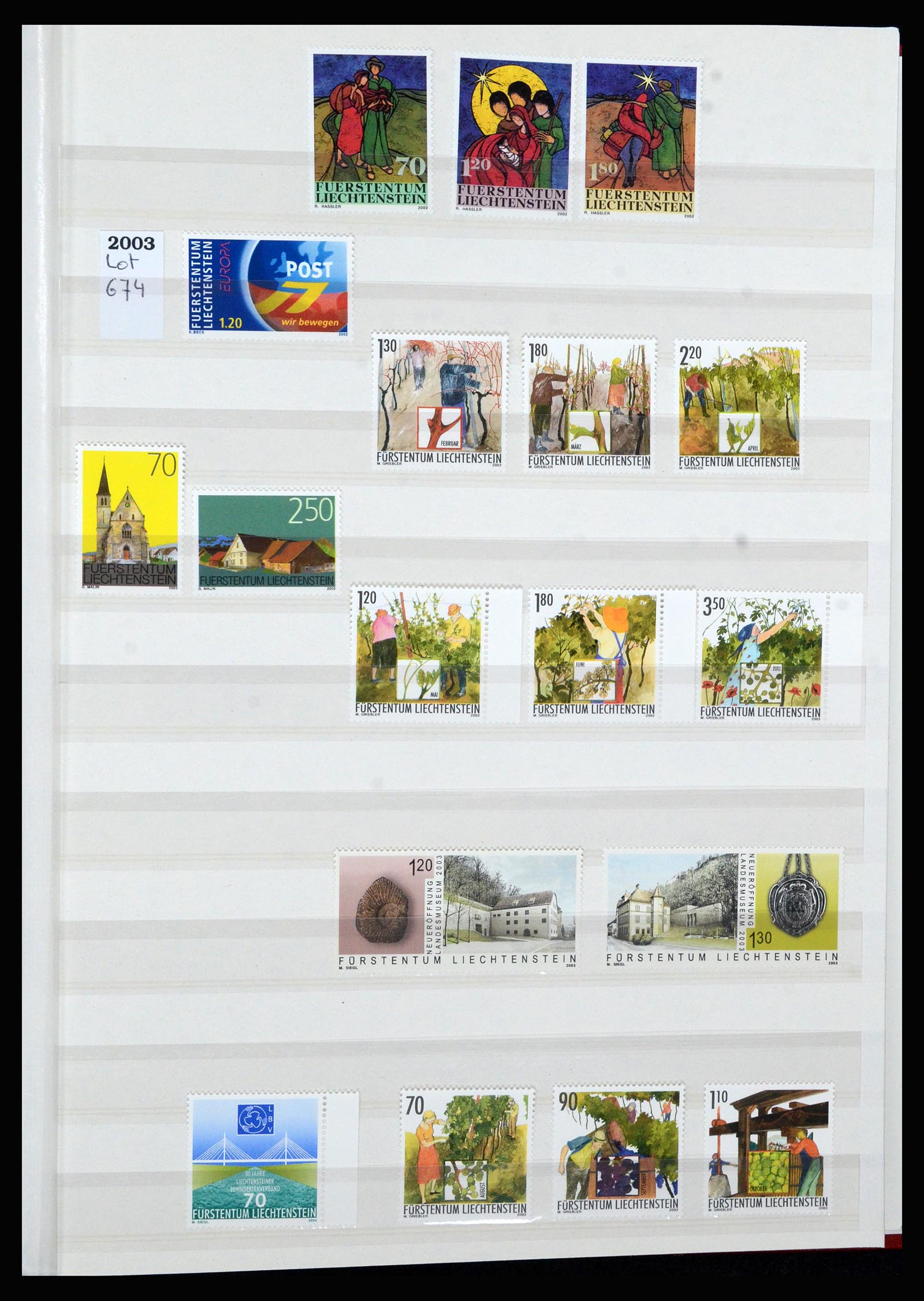 36899 055 - Postzegelverzameling 36899 Liechtenstein 1930-2005.