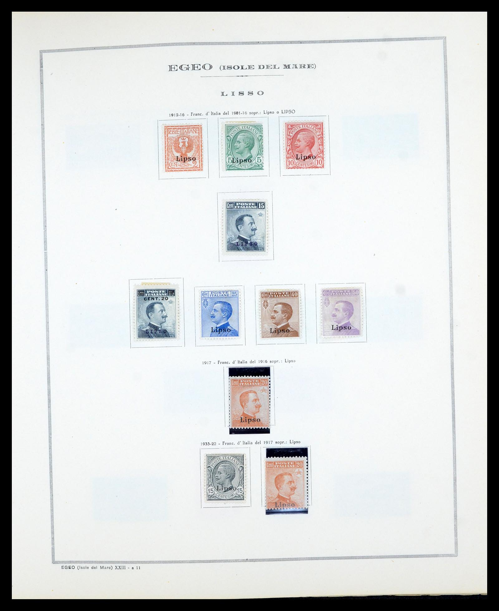 36900 011 - Stamp collection 36900 Italian territories/Colonies supercollection 1893