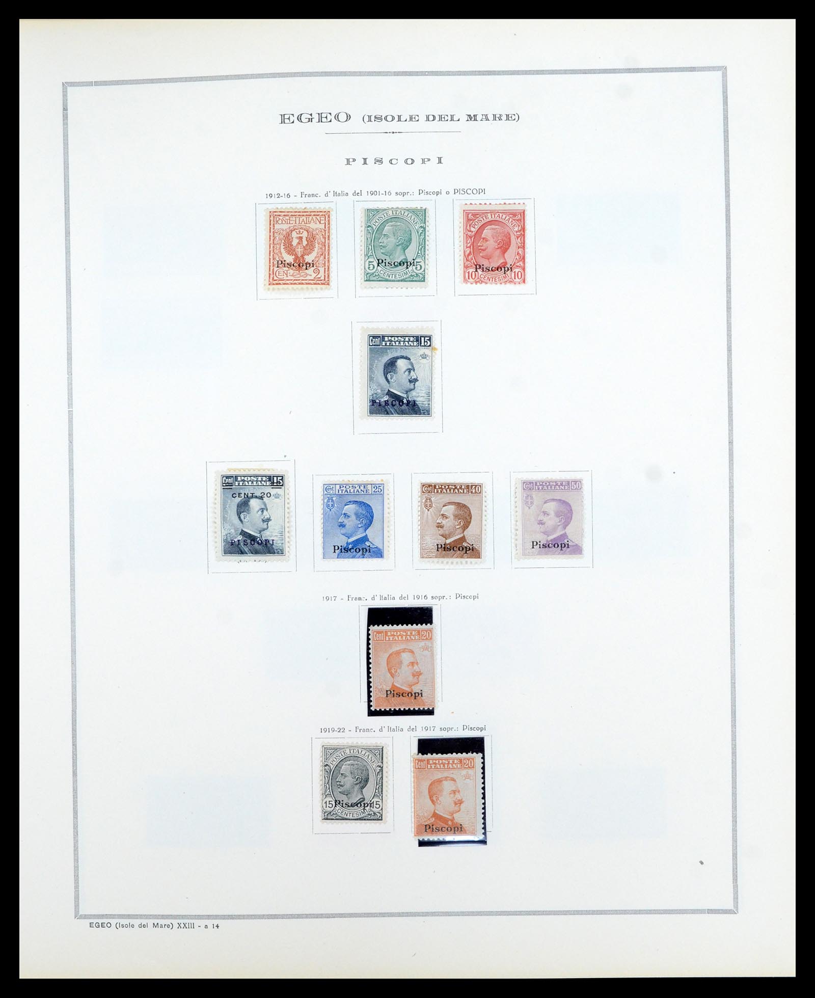 36900 017 - Postzegelverzameling 36900 Italiaanse gebieden/koloniën topverzamelin