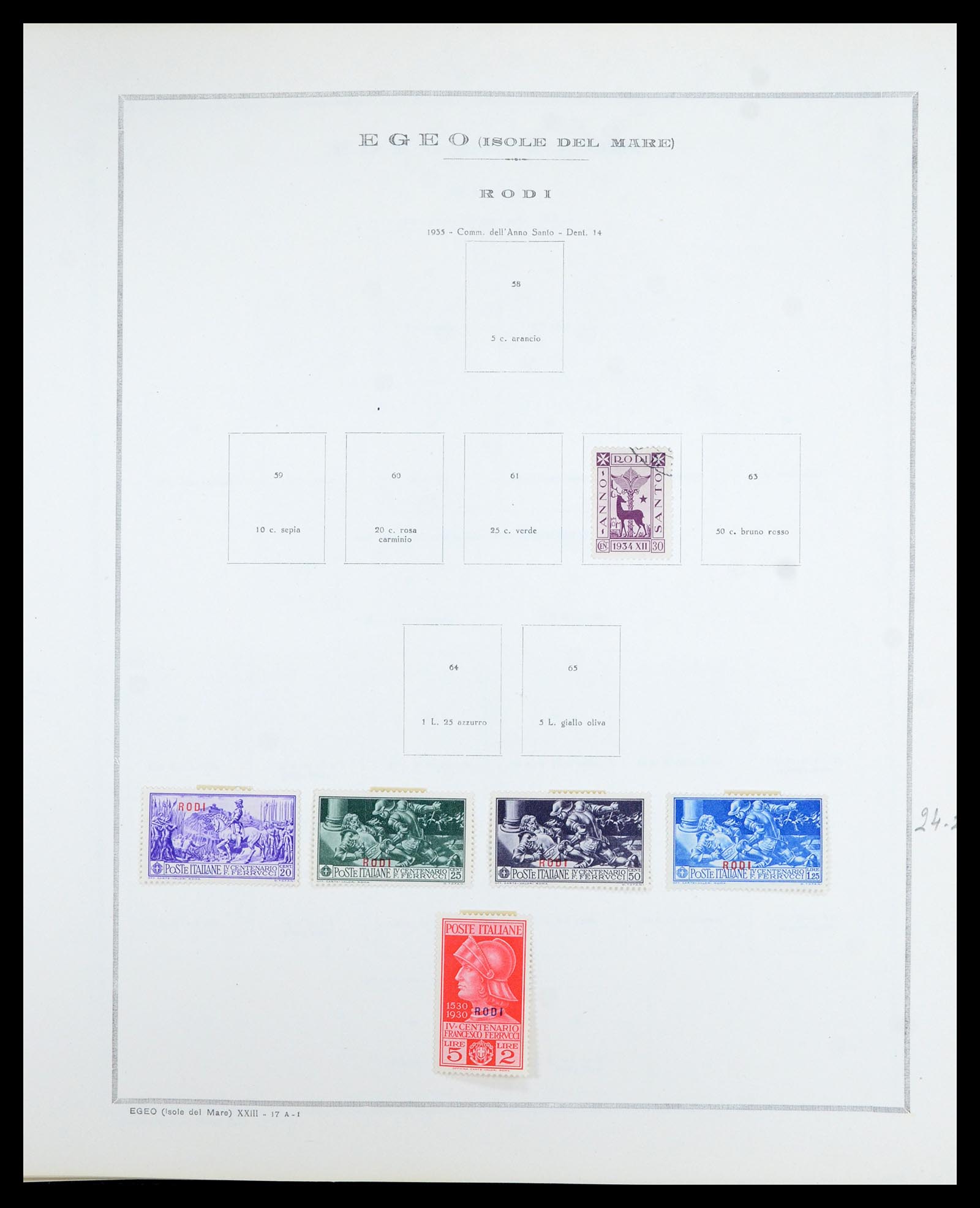 36900 022 - Postzegelverzameling 36900 Italiaanse gebieden/koloniën topverzamelin