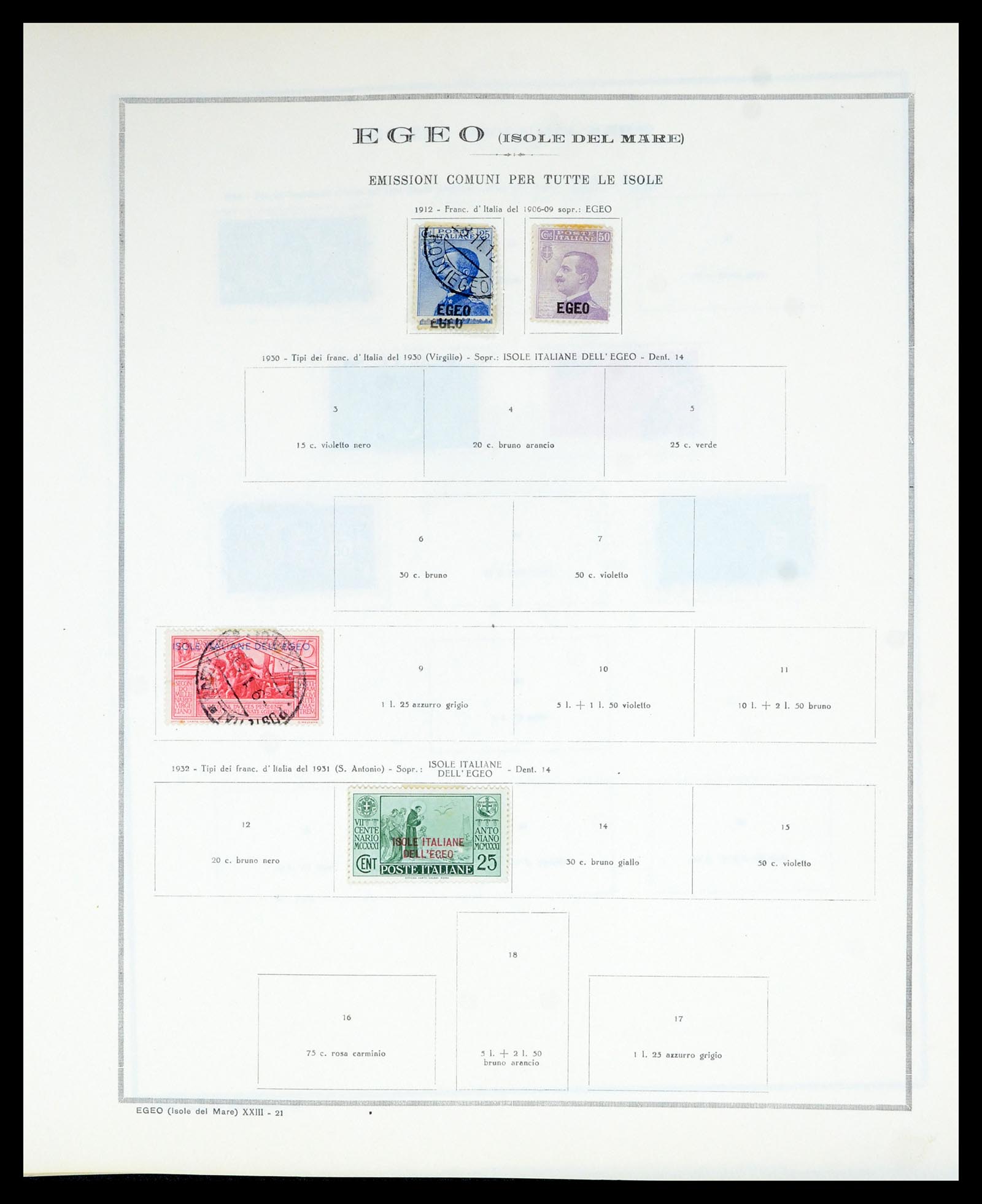 36900 034 - Postzegelverzameling 36900 Italiaanse gebieden/koloniën topverzamelin
